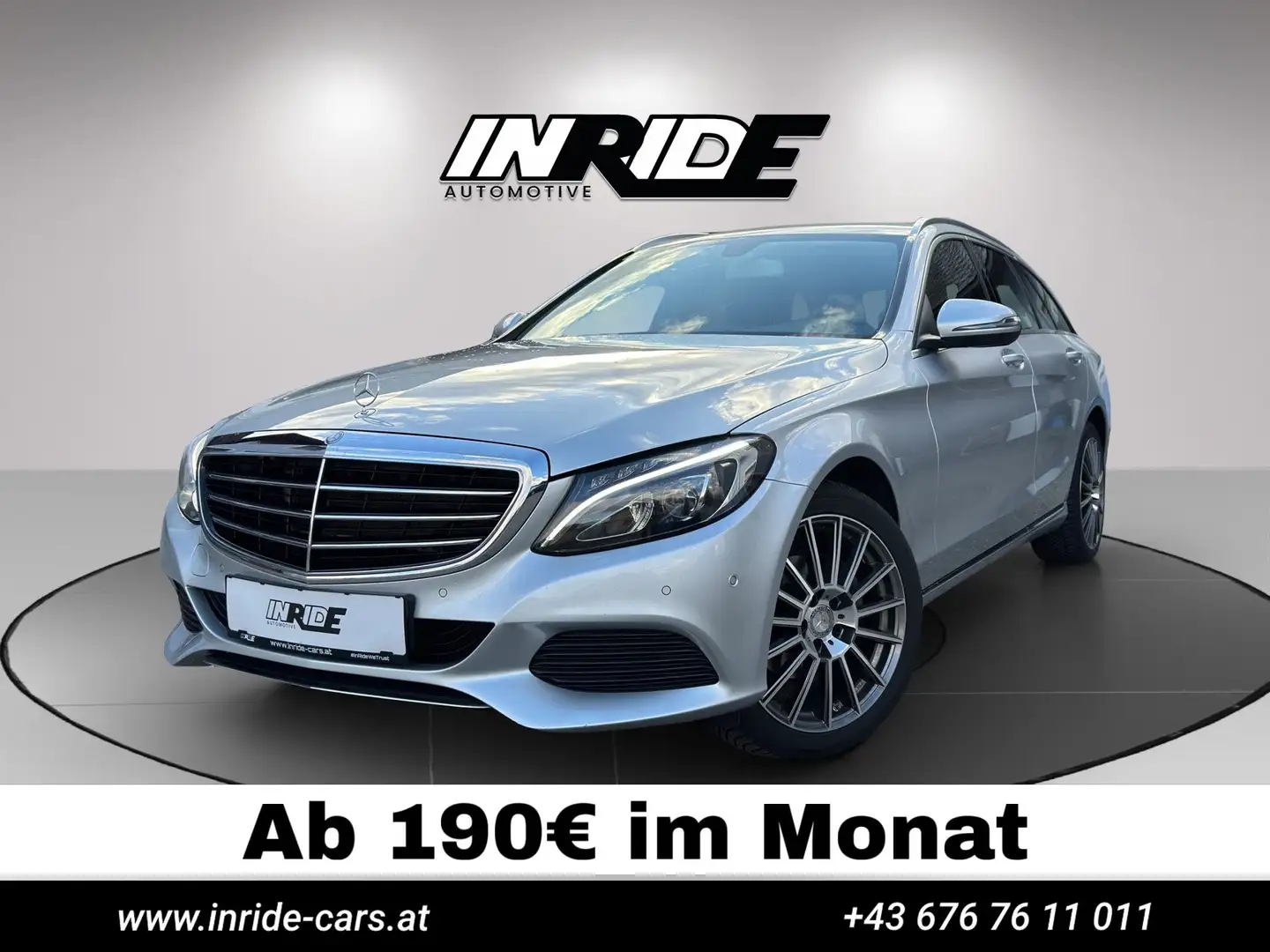 Mercedes-Benz C 200 C 200 T Aut.*Led*Leder*Navi*Wenig KM Grau - 1