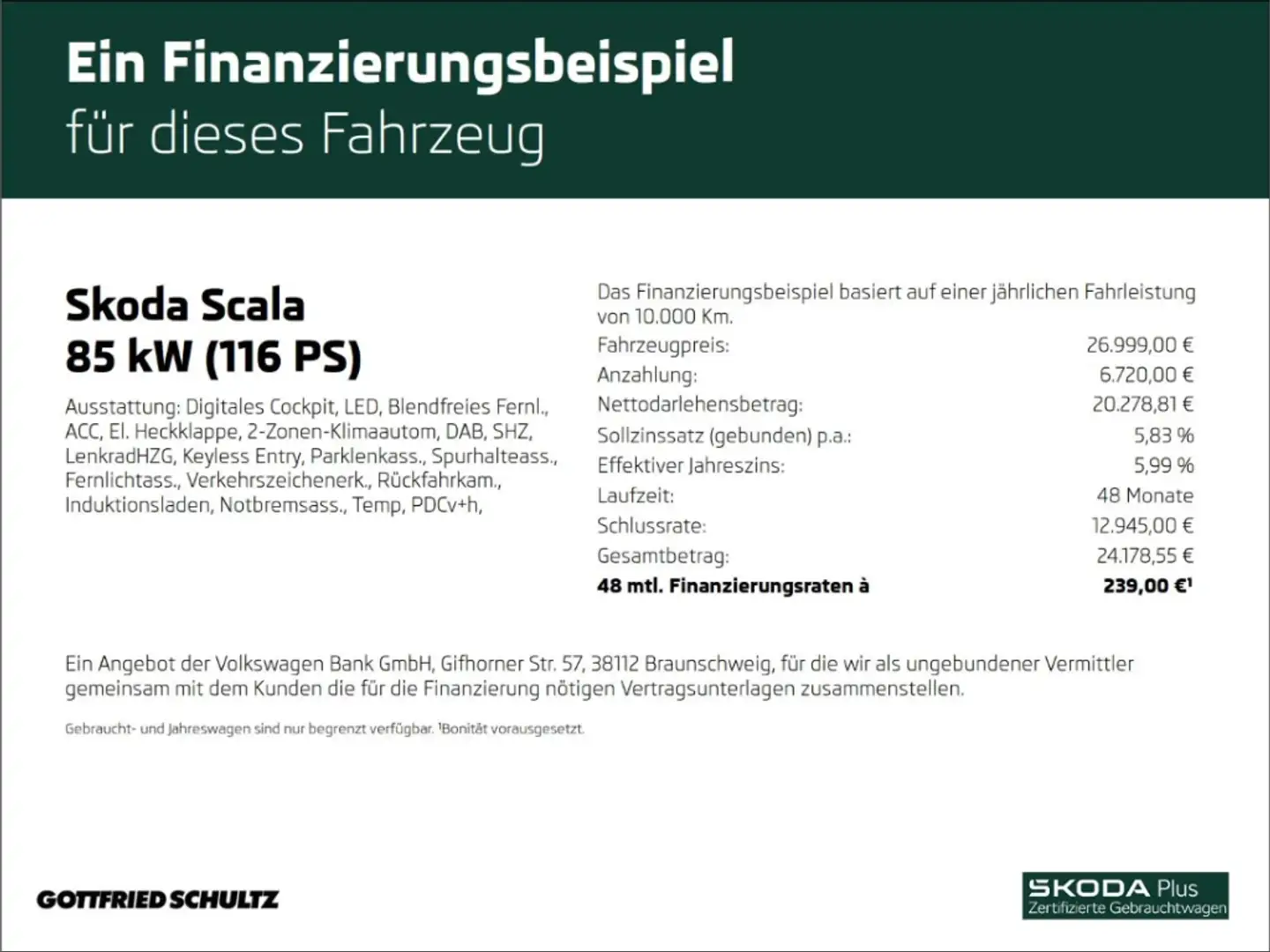 Skoda Scala Drive DSG Fahrassistenz-Paket Komfort-Paket Plus A Grau - 2