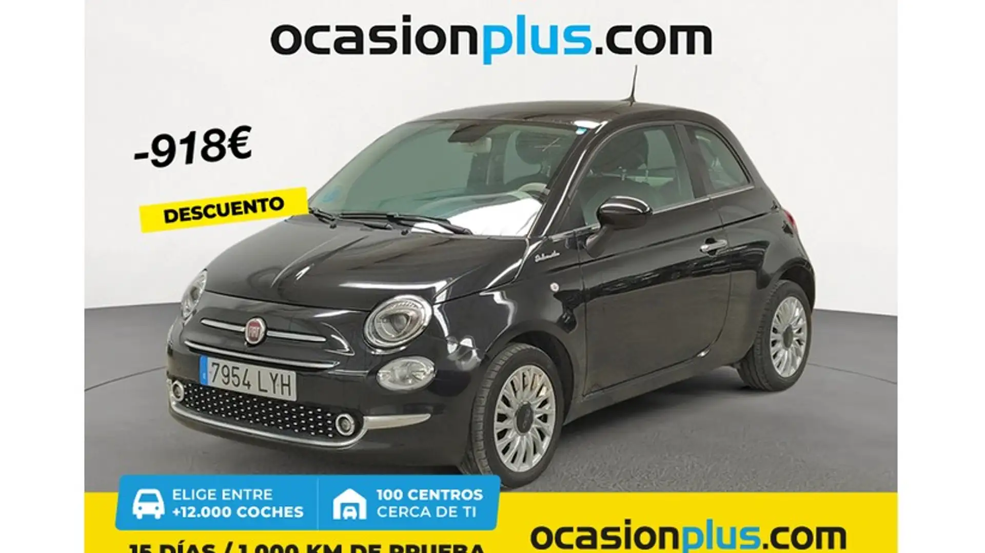 Fiat 500 1.0 Hybrid Dolcevita 52kW Noir - 1
