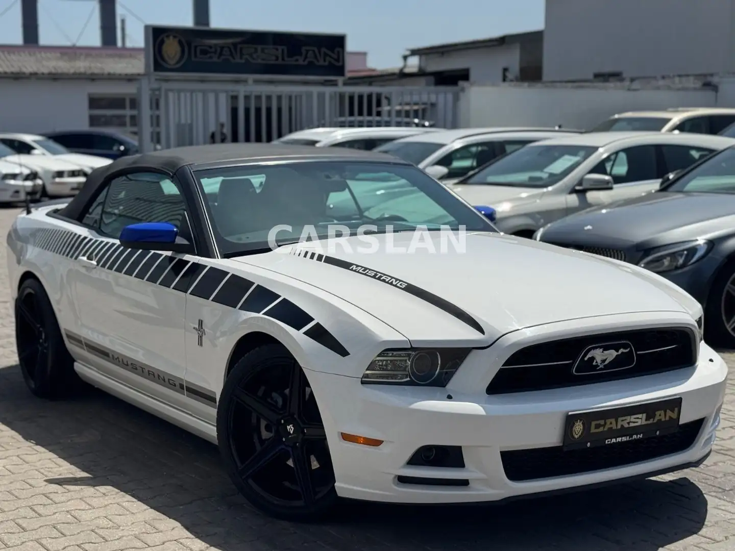 Ford Mustang 3.7 V6 CABRIO "LED+20"+LEDER+Bi-XENON" Blanc - 1
