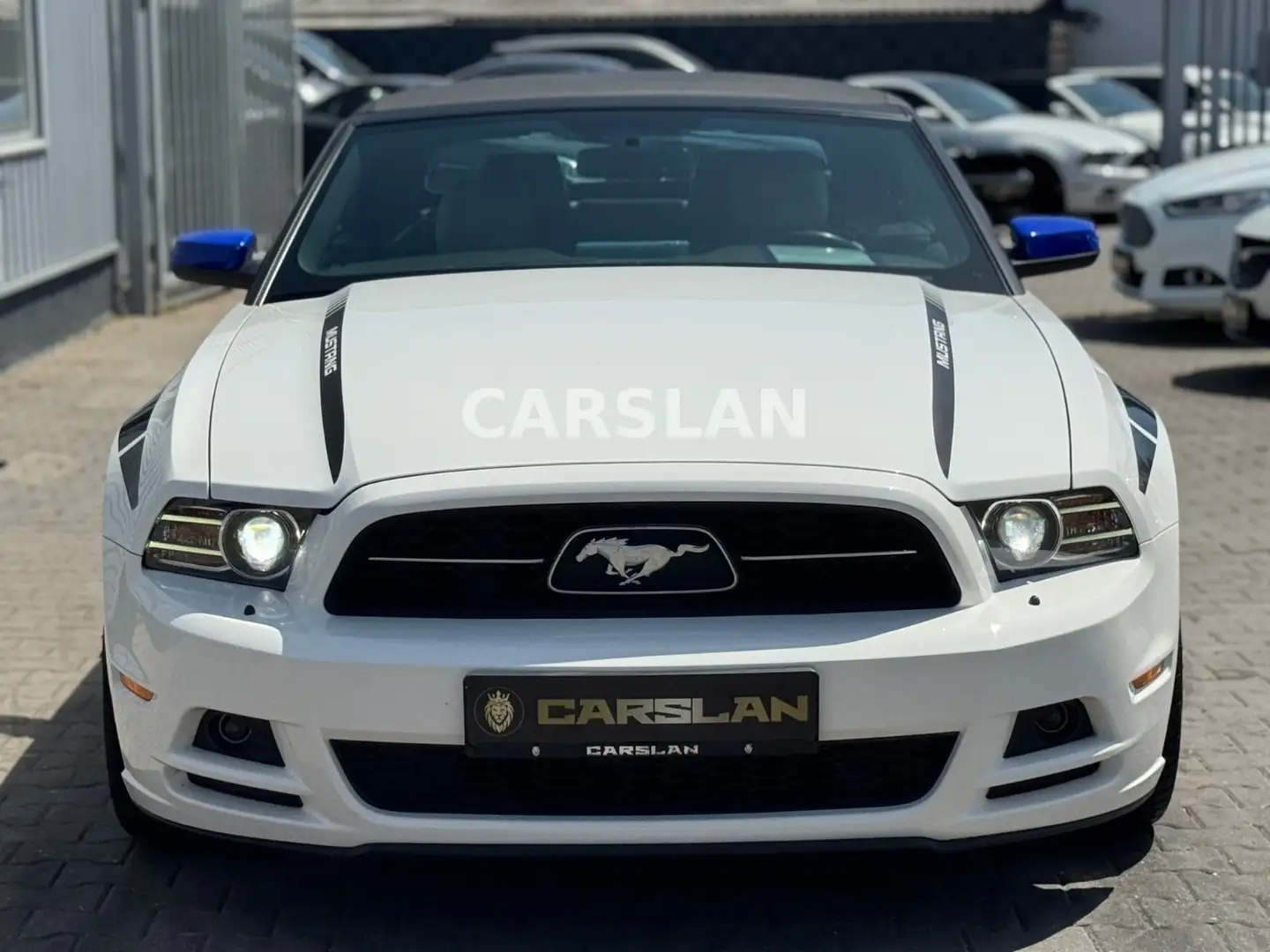 Ford Mustang 3.7 V6 CABRIO "LED+20"+LEDER+Bi-XENON" Blanc - 2