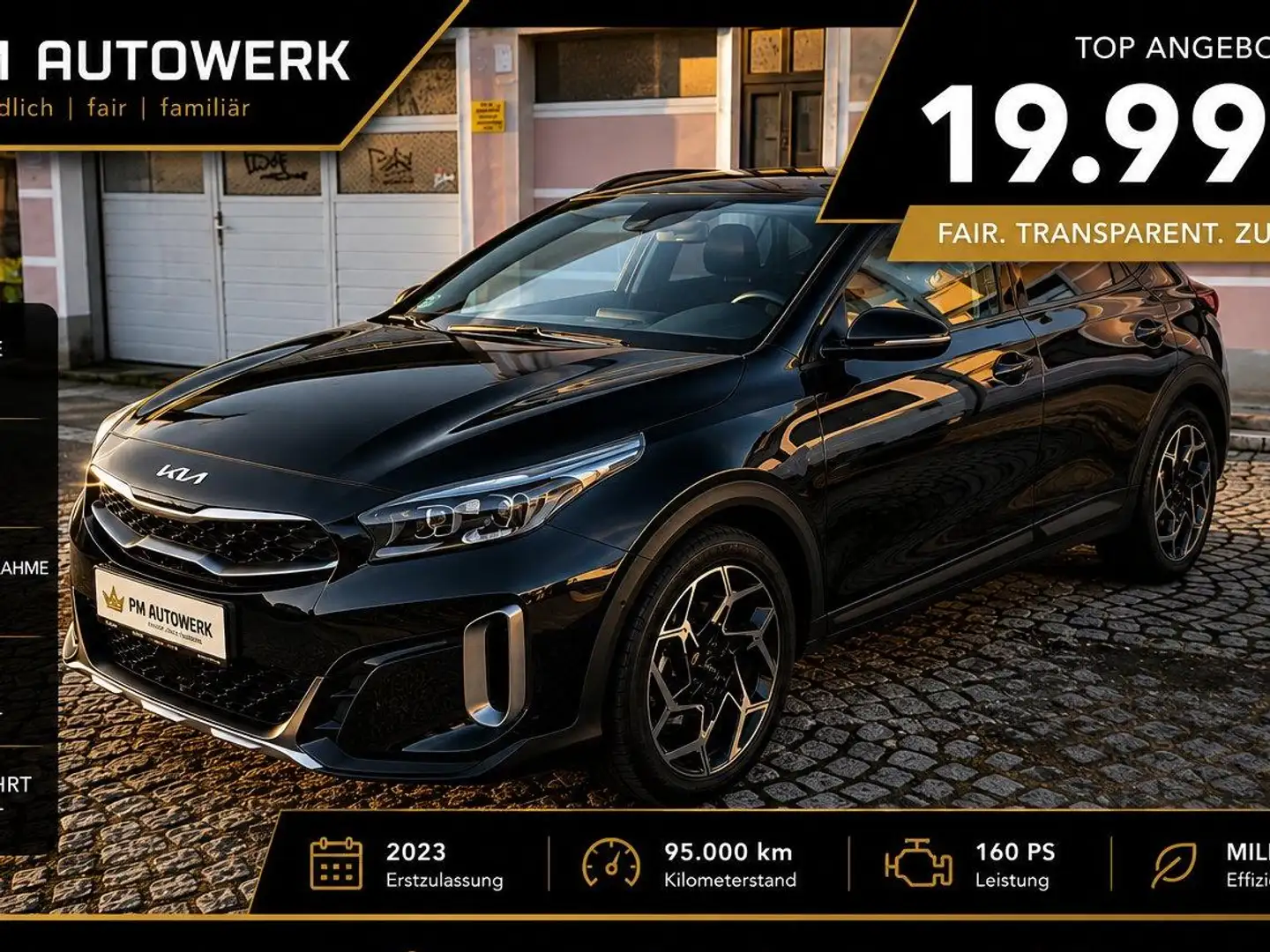 Kia XCeed XCeed 1.5 TGDI Mild-Hybrid GT-Line Erstbesitz Schwarz - 1