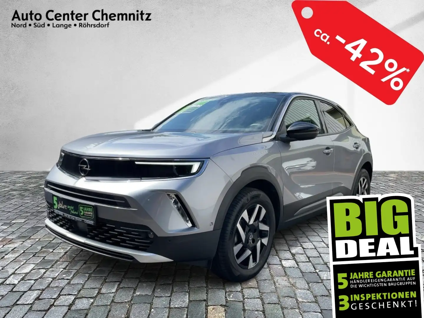 Opel Mokka 1.2 Elegance LED/KlimaA/SHZ/PDC/Kamera Gris - 1