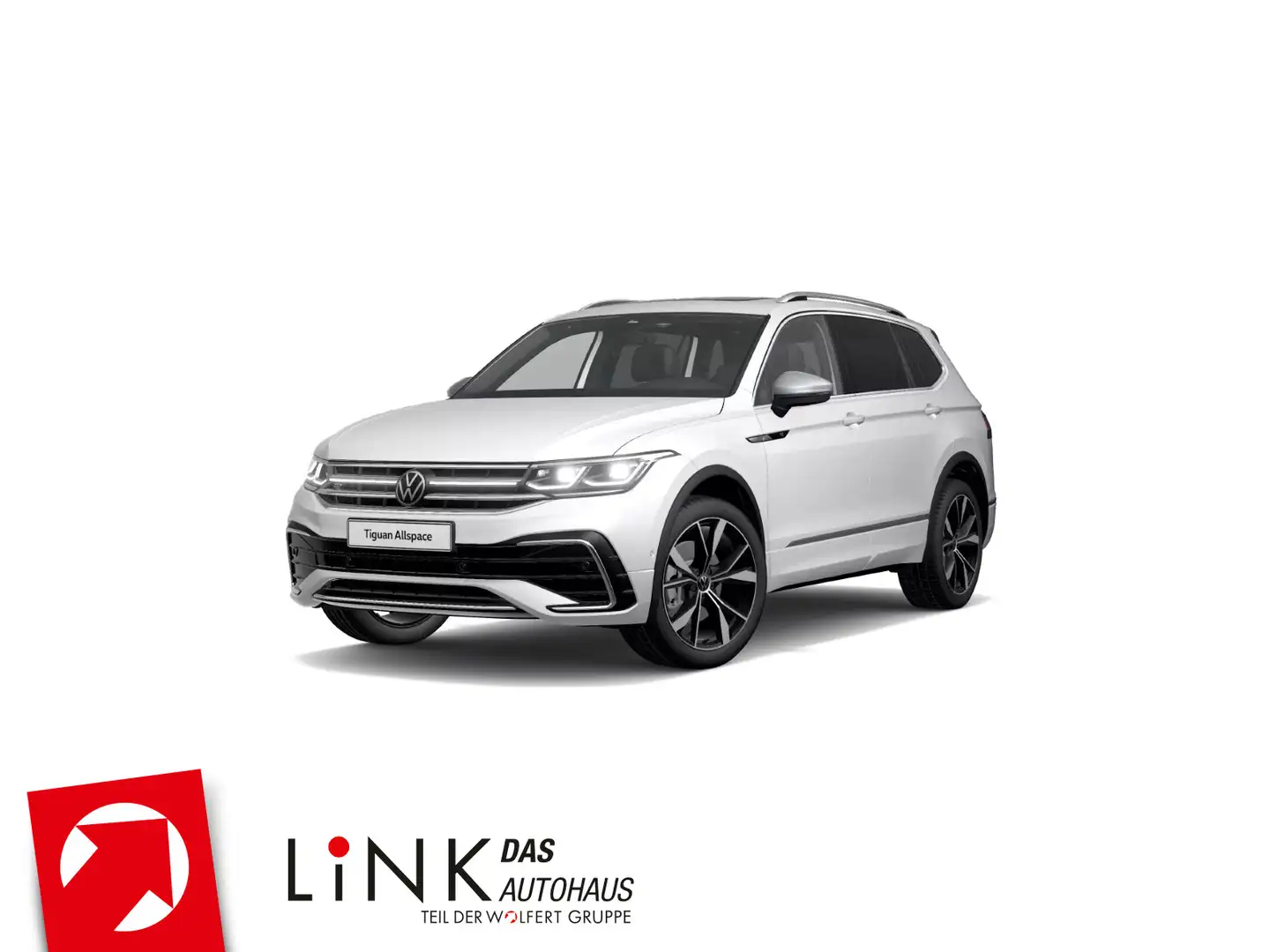 Volkswagen Tiguan Allspace R-Line 2.0 TSI DSG 4M PANO STHZG Weiß - 1