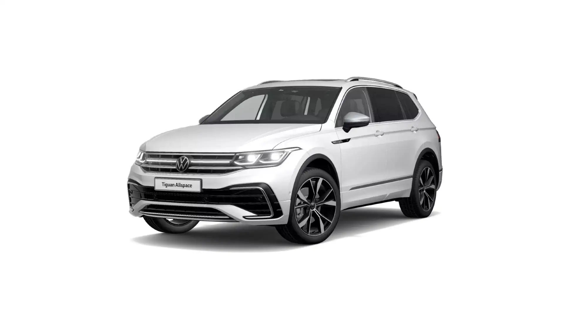 Volkswagen Tiguan Allspace R-Line 2.0 TSI DSG 4M PANO STHZG Weiß - 2