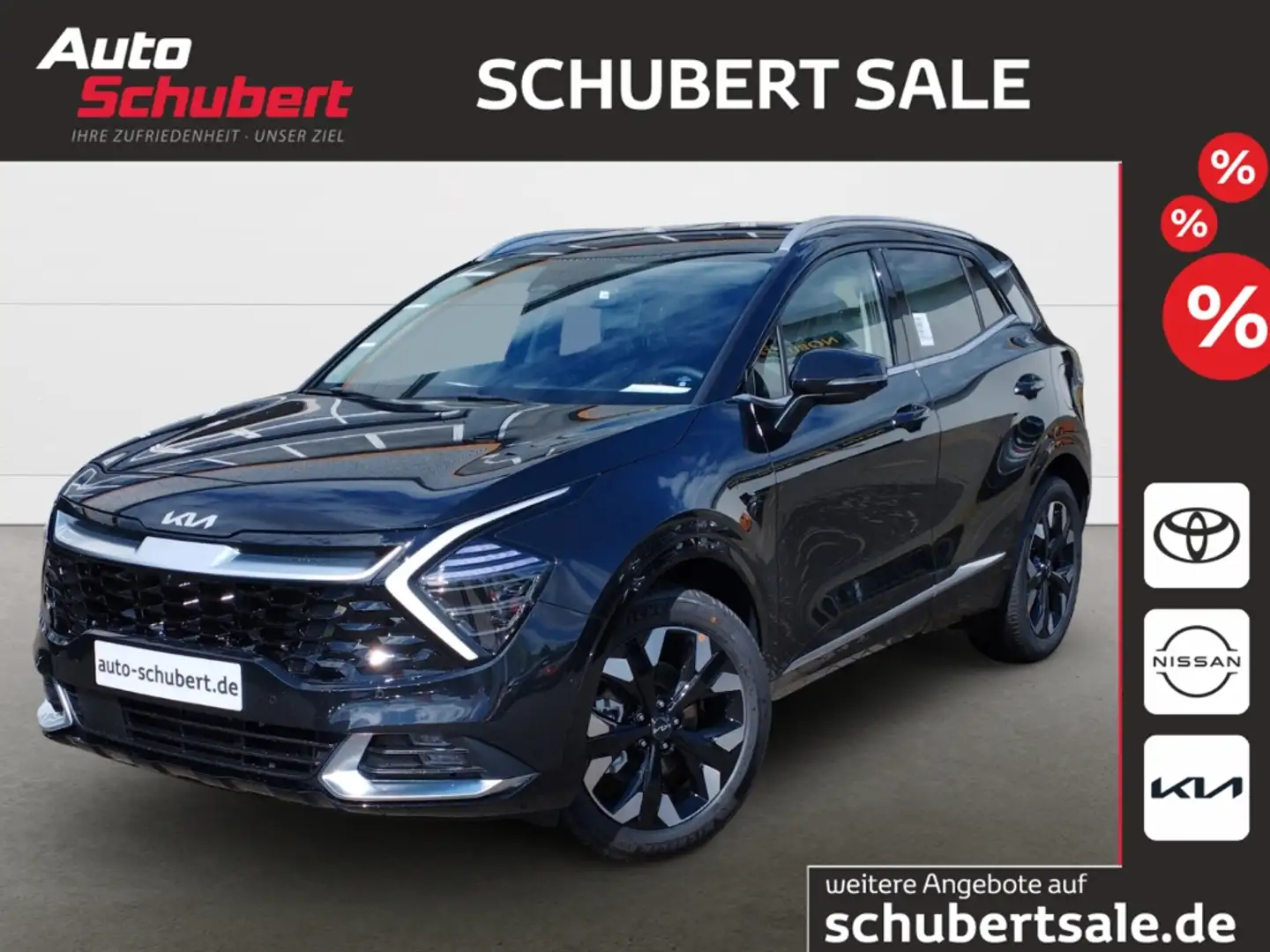 Kia Sportage 1,6T PHEV 4WD Plug&Ride NAVI+LEDER+SHZ+Digitales C Noir - 1