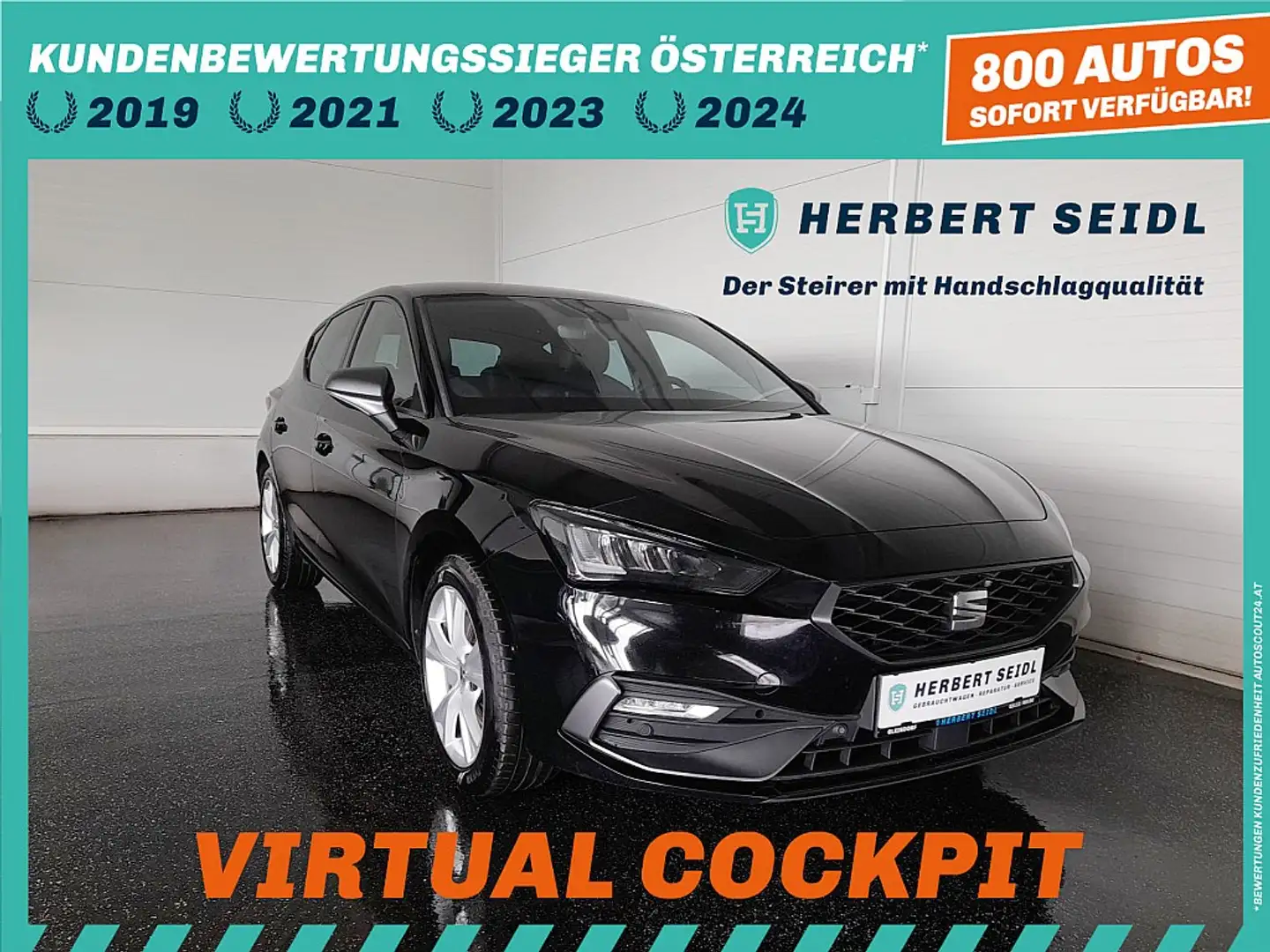 SEAT Leon FR-Line e-Hybrid 150/204 DSG *LED MIT FERNLICHT... Schwarz - 1