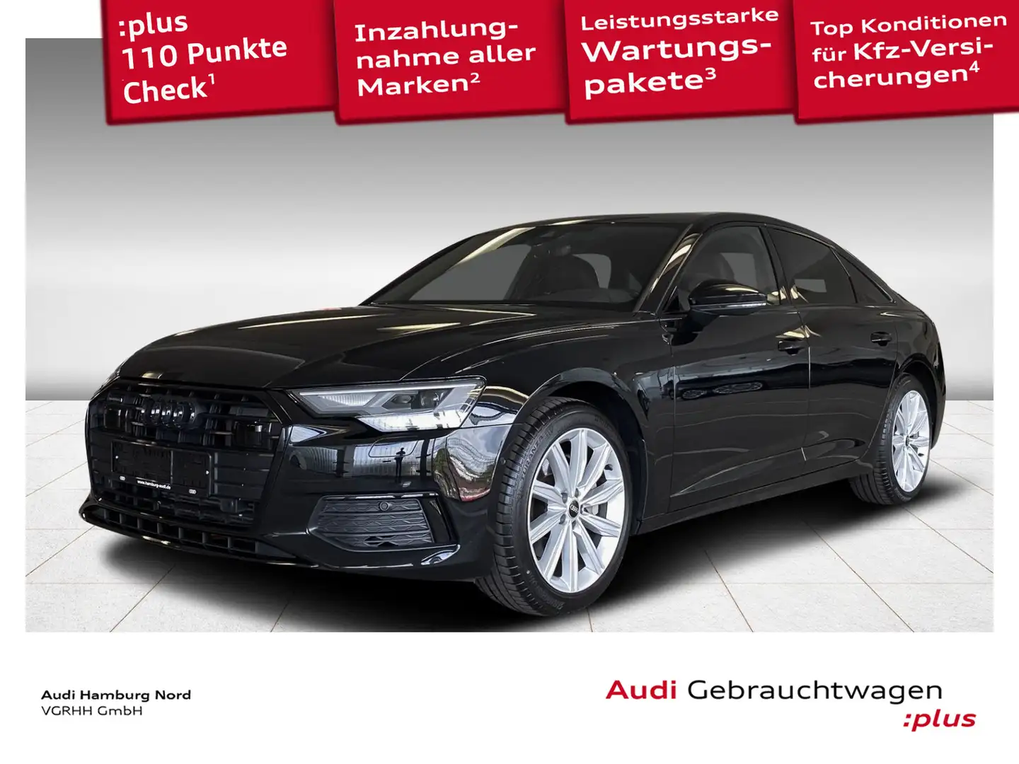 Audi A6 45 TFSI quattro S tronic Nav Kamera Leder ACC Schwarz - 1
