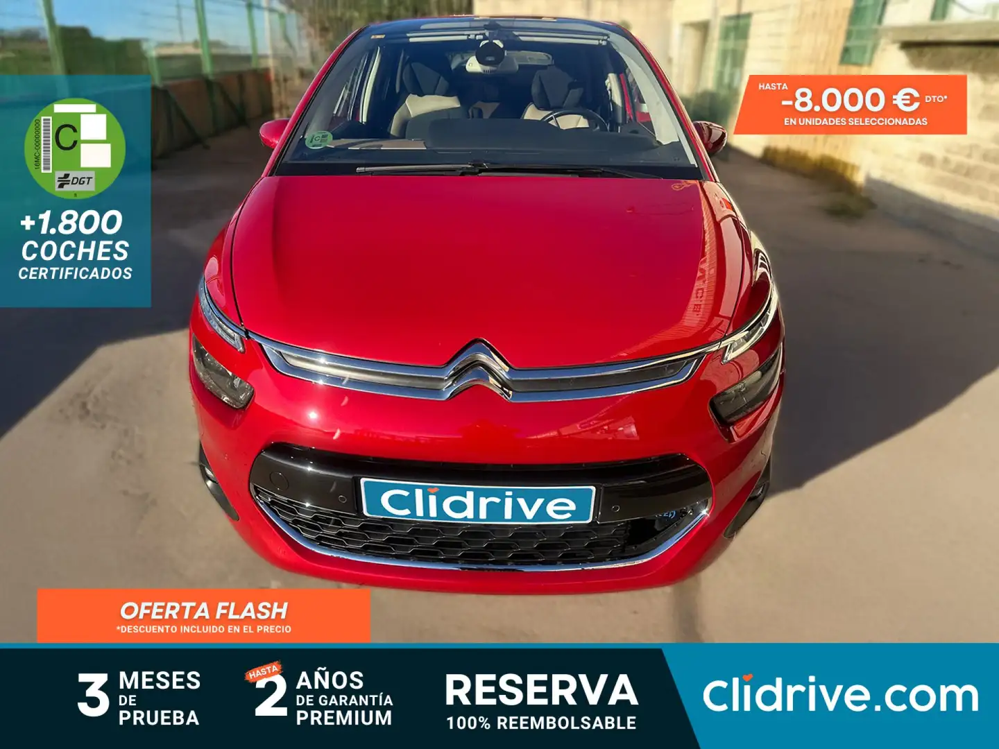 Citroen C4 Picasso 2.0BlueHDi Exclusive EAT6 150 Rojo - 1