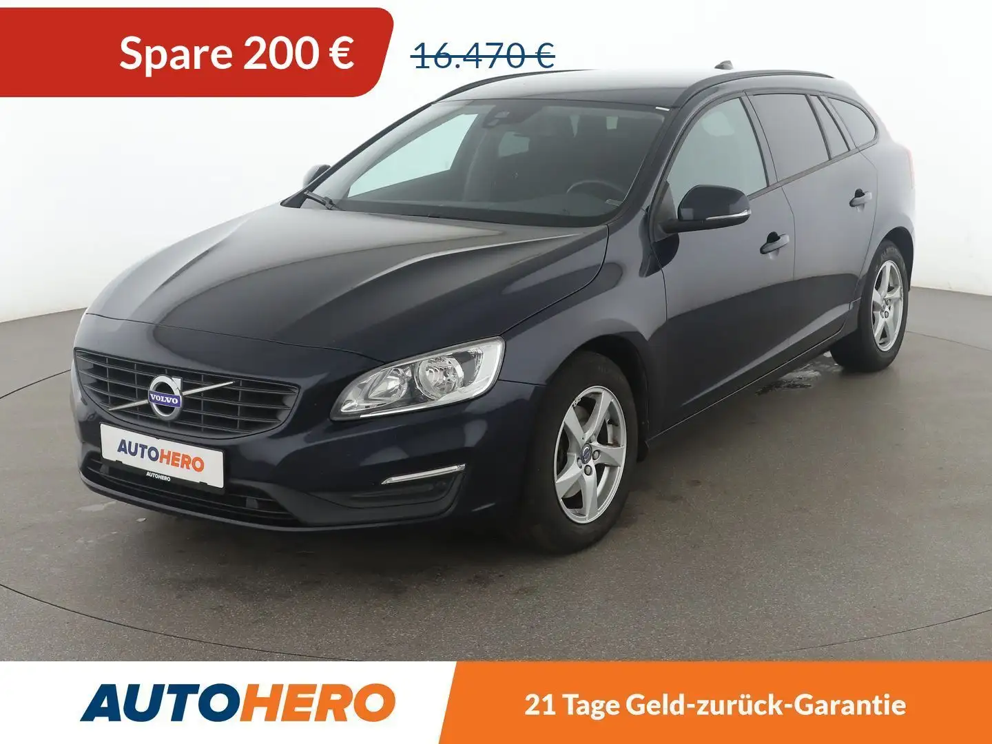 Volvo V60 2.0 D3 Kinetic Aut.*NAVI*TEMPO*PDC*KLIMA* Синій - 1