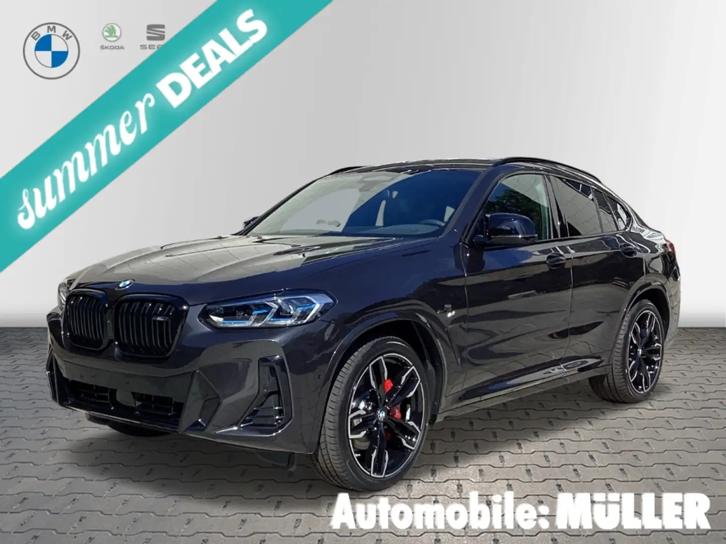 BMW X4 M40d Klima Navi Pano AHK RFK HuD Alarm Sitzhzg Szürke - 1
