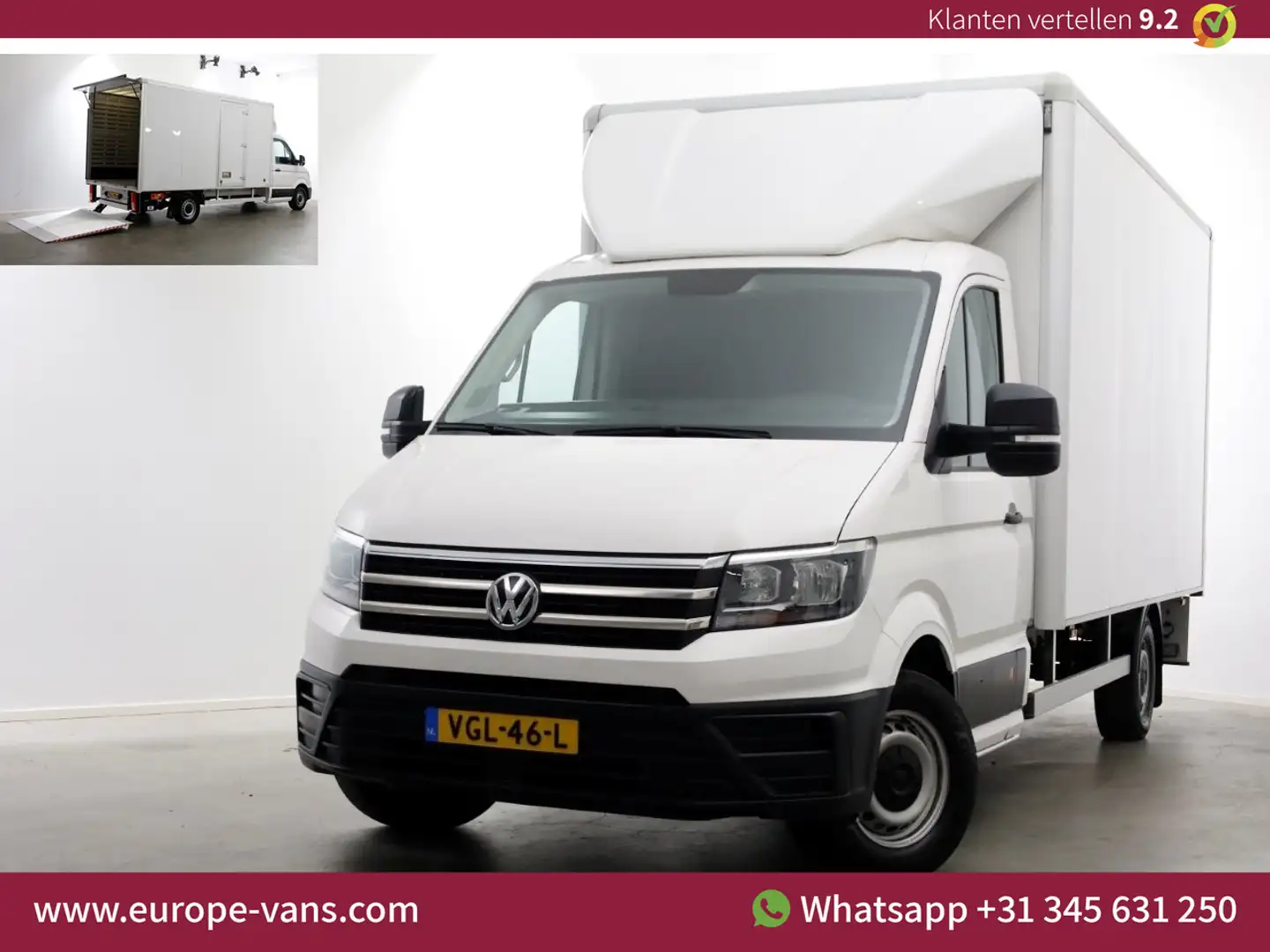Volkswagen Crafter 35 2.0 TDI 177pk Bakwagen met laadklep 08-2020 Blanco - 1
