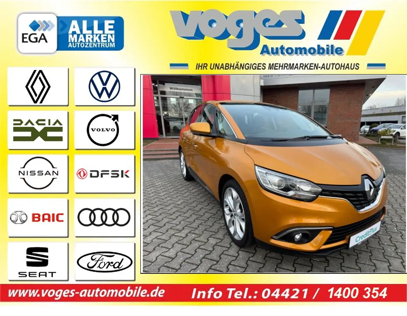 Renault Scenic ENERGY TCe 115PS*AHK+GJR Gelb - 1