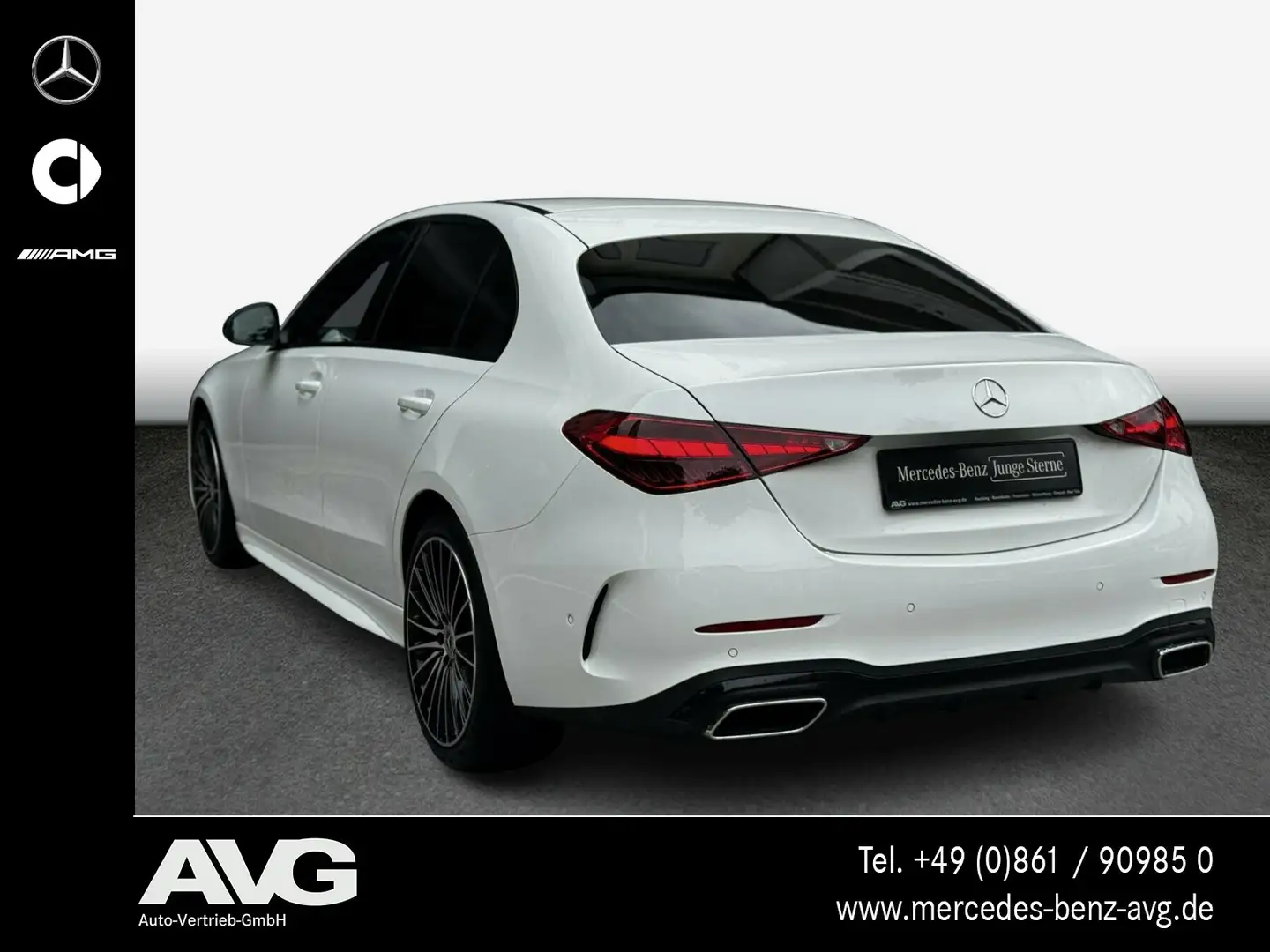 Mercedes-Benz C 200 C 200 d AMG-Advanced 19" Night Leder-Nappa RKam Blanc - 2