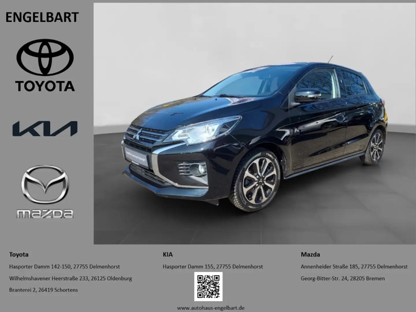 Mitsubishi Space Star Top 1.2  Klimaautomatik Sitzheizung Bluetooth Schwarz - 1
