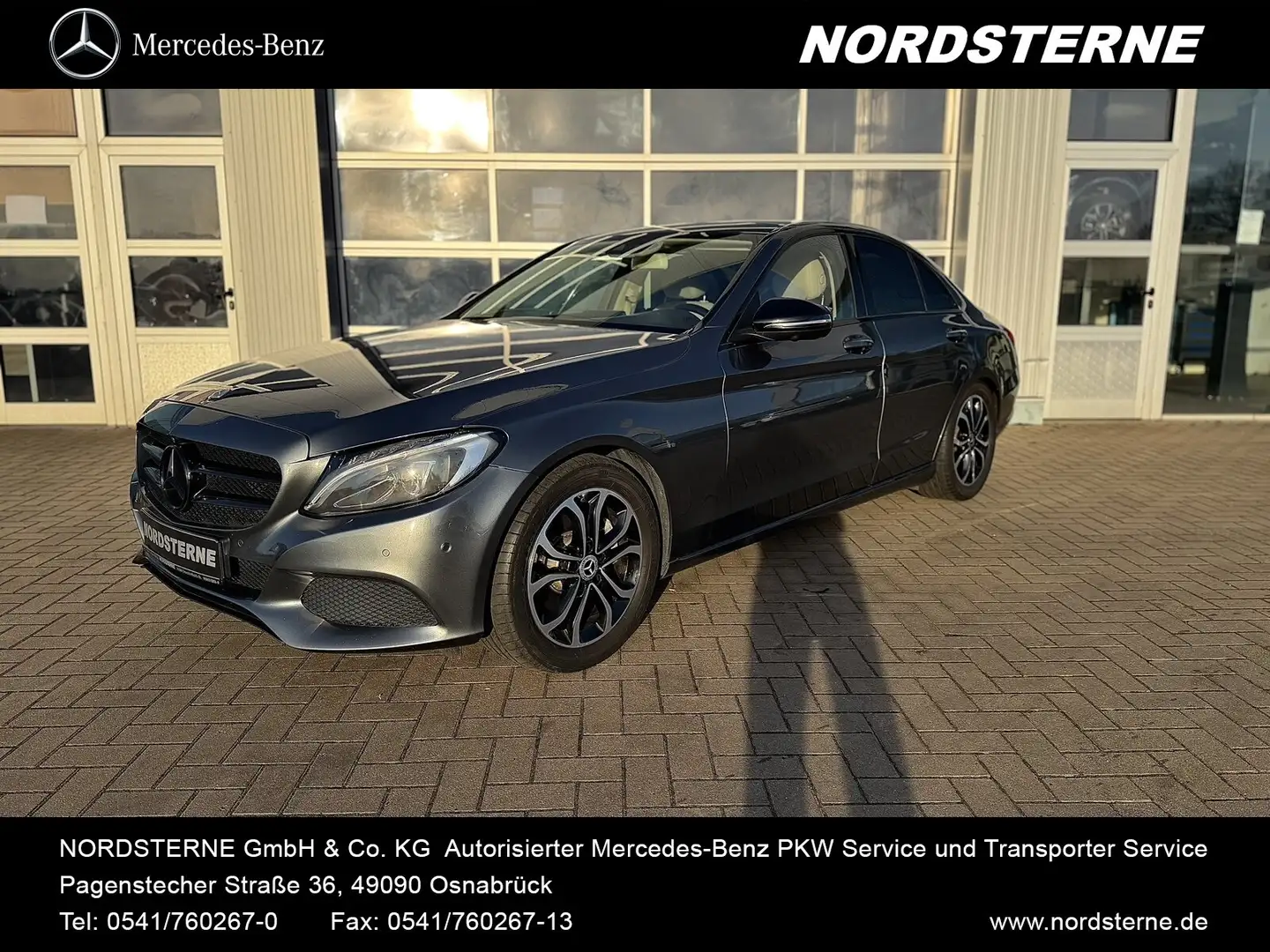 Mercedes-Benz C 220 C 220 d Avantgarde BURMESTER+360°+AMG+LUFT+SHD BC Gris - 1
