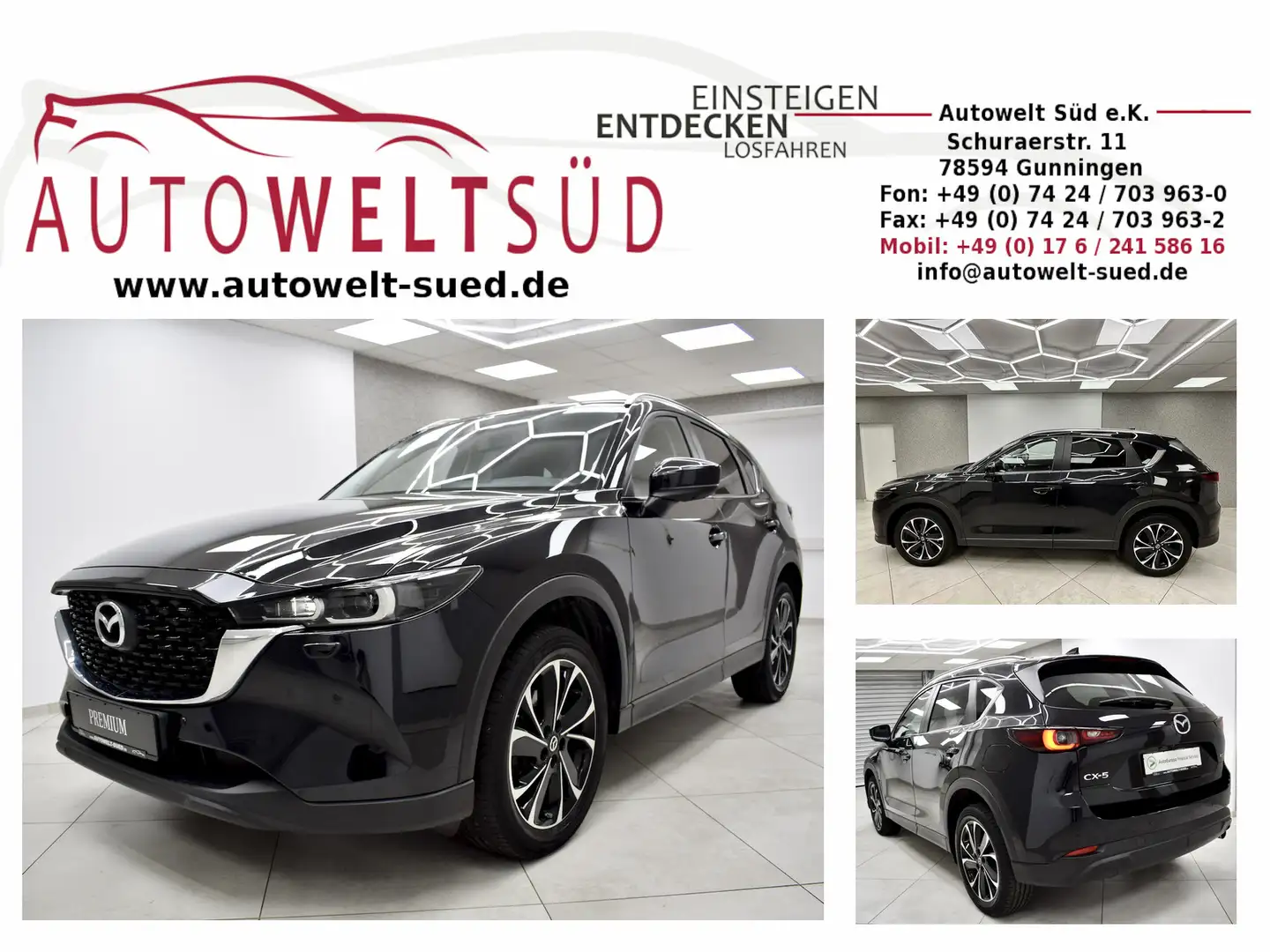 Mazda CX-5 2.2 Skyactiv-D 150 Advantage HUD 19´´ KeylGo Navi Чёрный - 1