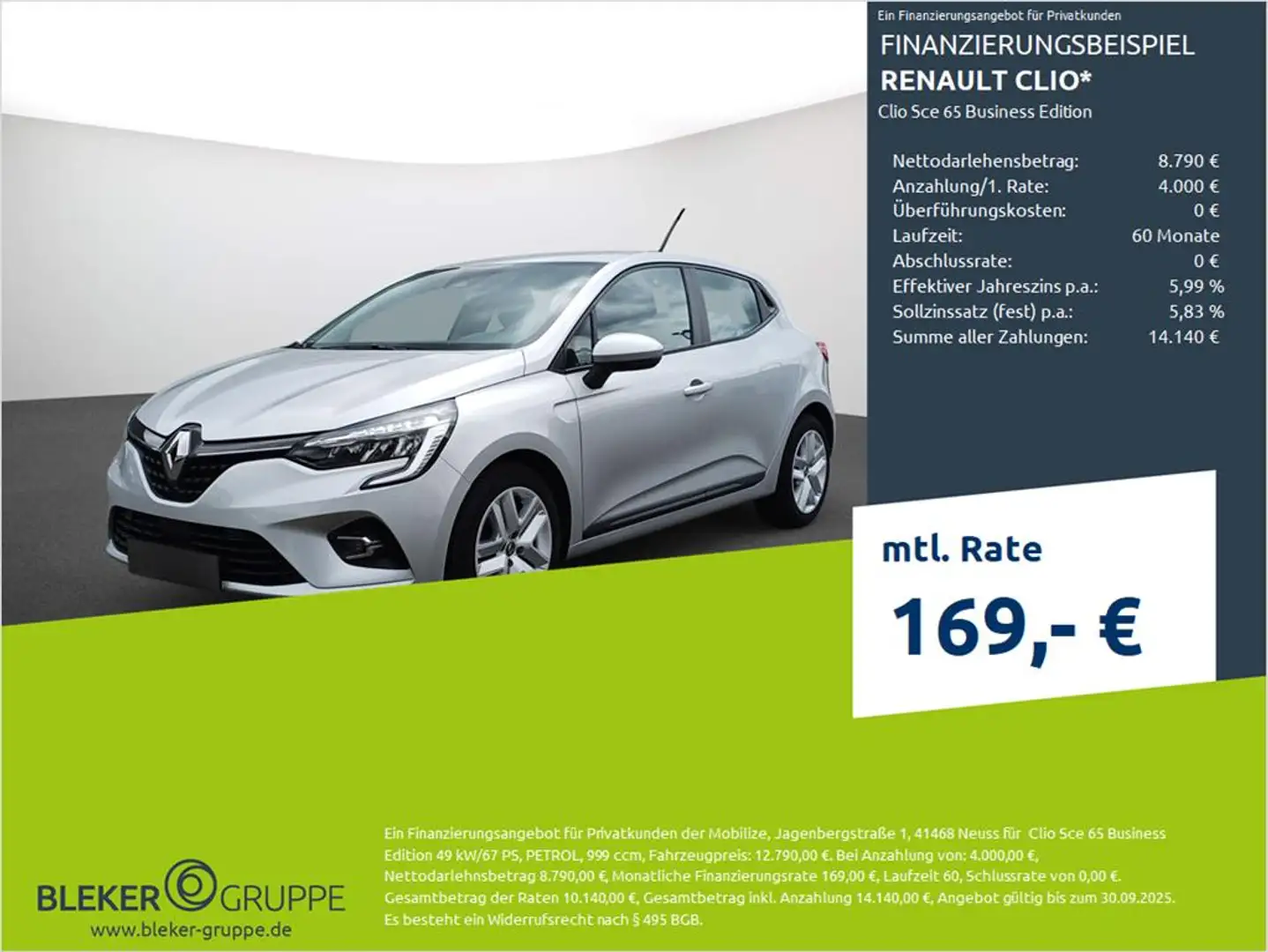 Renault Clio Sce 65 Business Edition Gris - 1