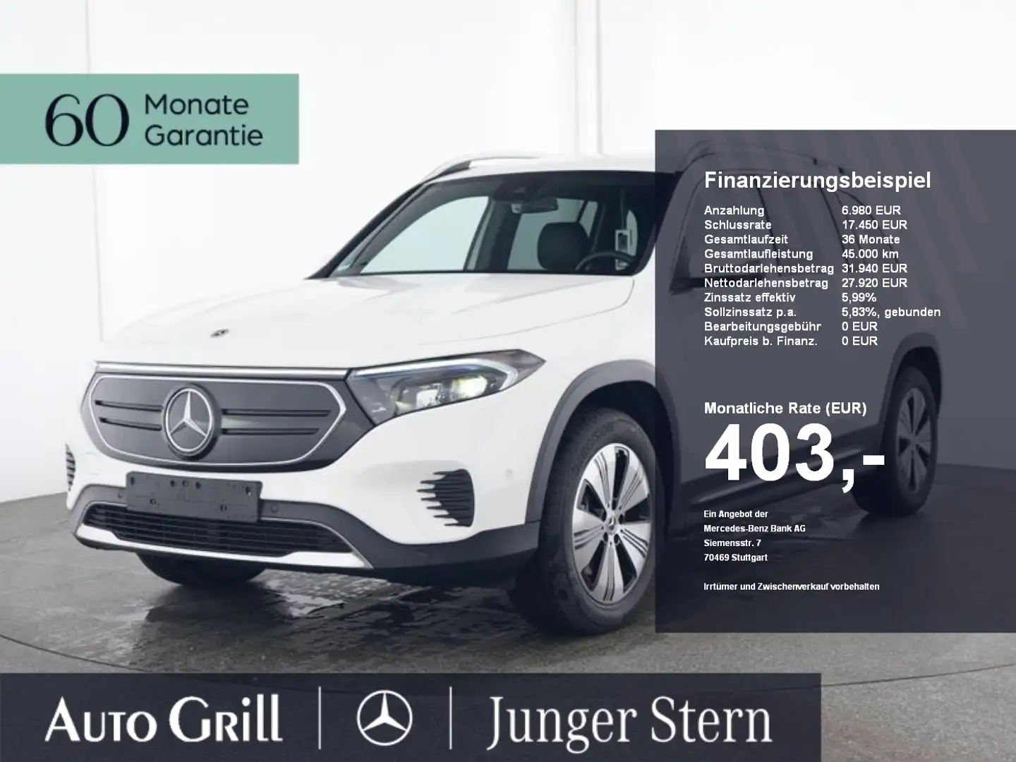 Mercedes-Benz EQB 300 4M Progressive DistronicOD Flexbonus RFK Bianco - 1