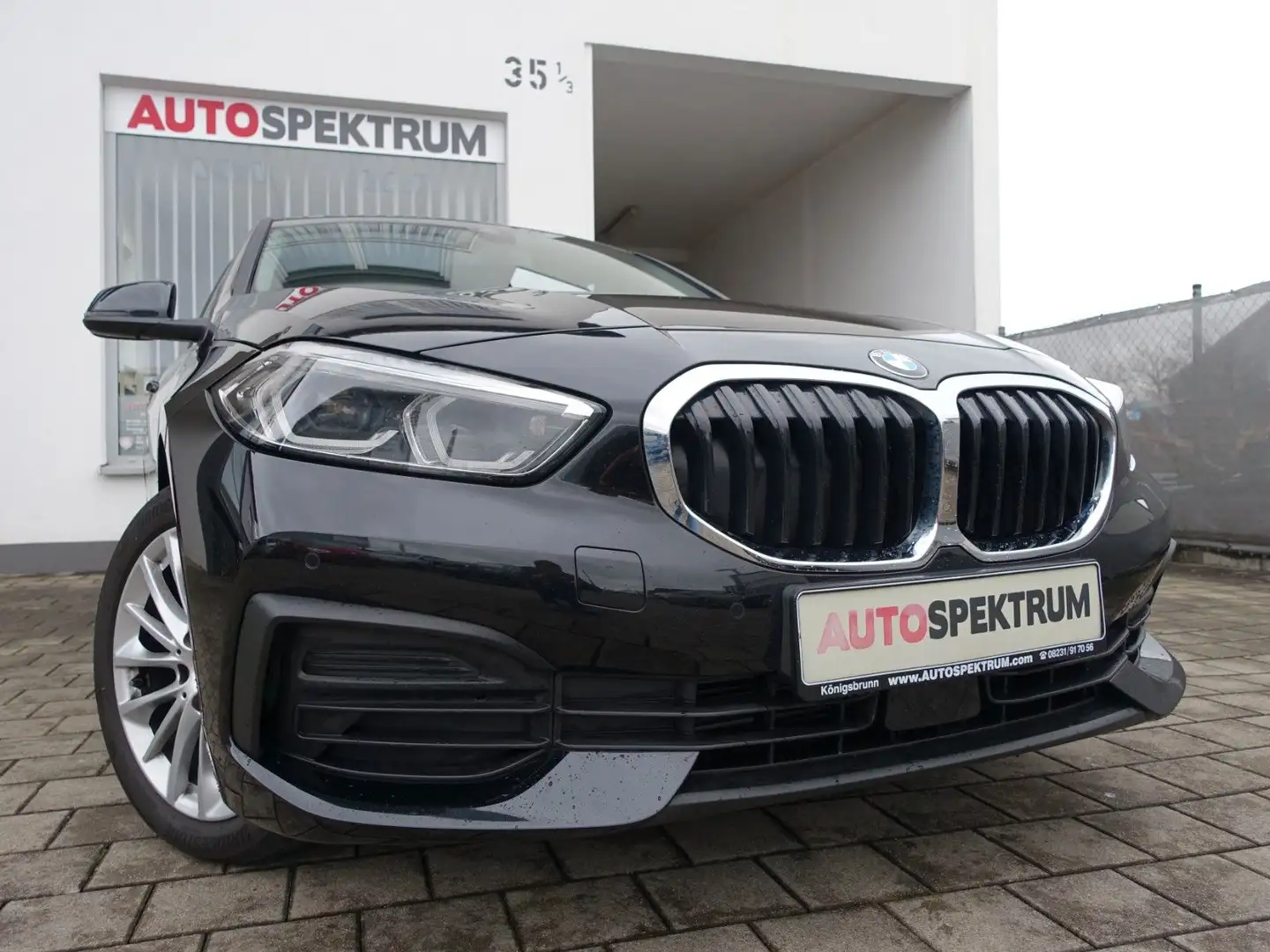 BMW 120 d Advantage PANORAMA/LED/DAB/NAVI Schwarz - 1