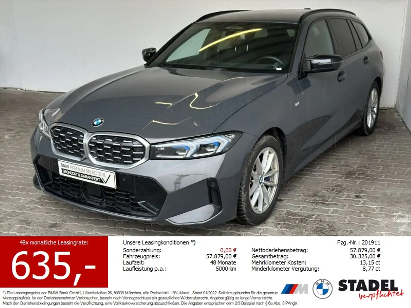 BMW 340 Mi xDrive Tour. Navi.LED.HarmKard.ACC.RFK.AHK Gris - 1