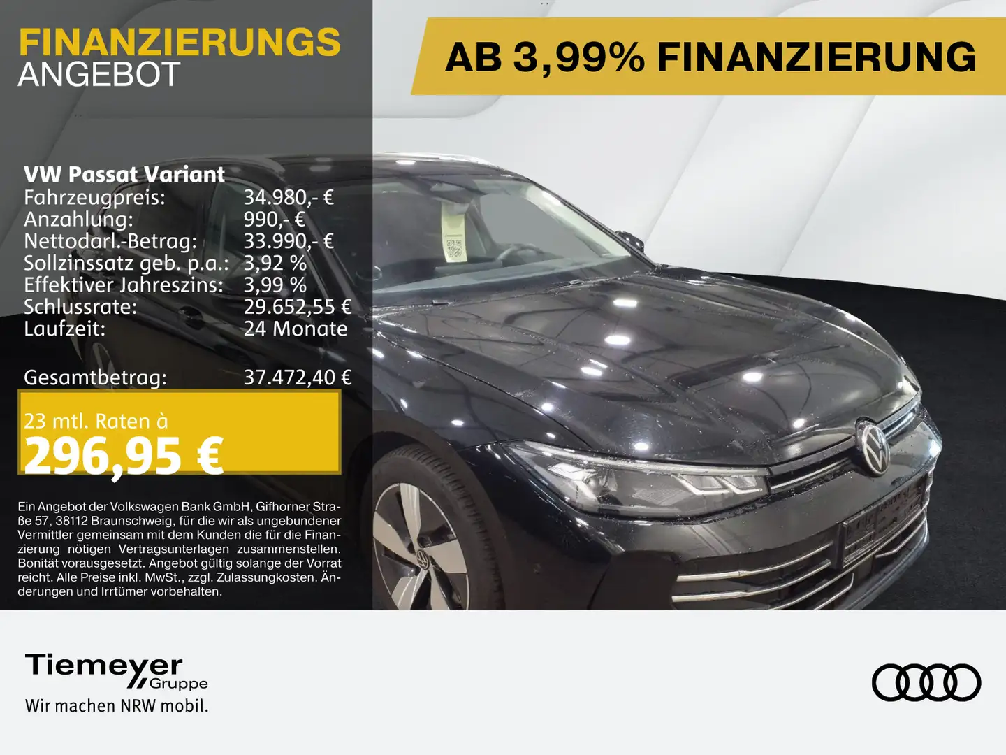 Volkswagen Passat Variant 1.5 TSI eHybrid BUSINESS LM17 NAV Noir - 1
