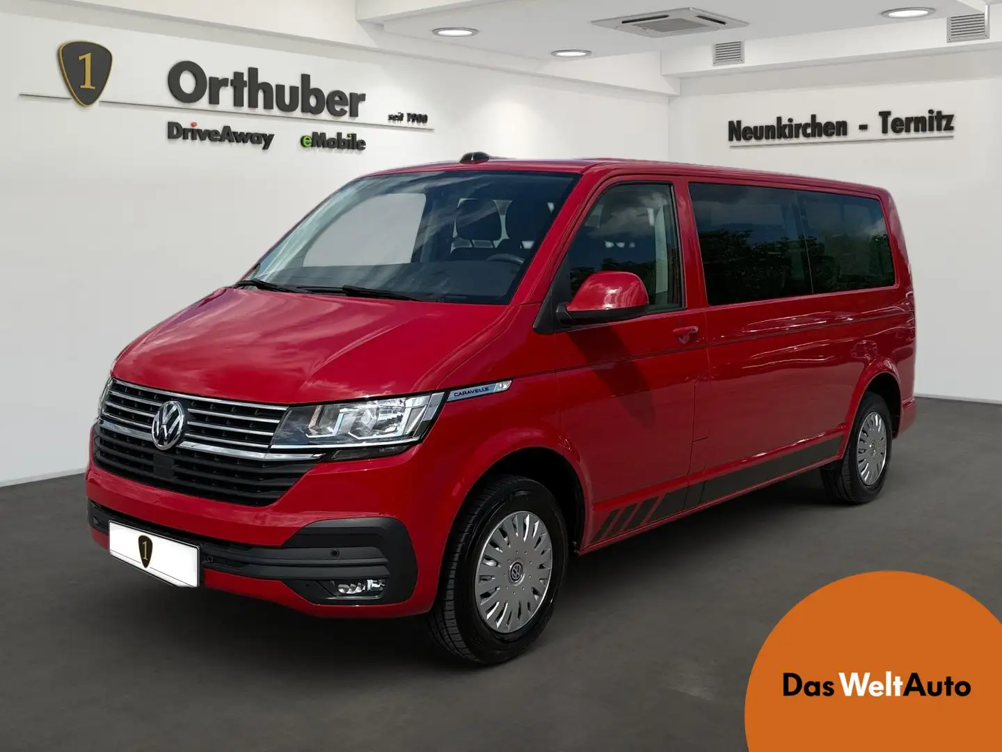 Volkswagen T6.1 Caravelle VW Kombi T6.1 Caravelle Comfortline LR TDI Roşu - 1