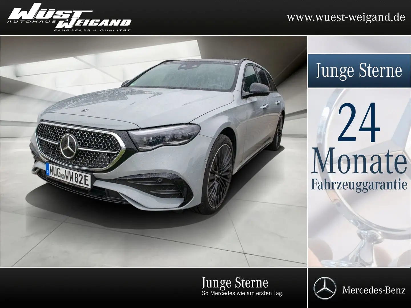 Mercedes-Benz E 300 e T AMG-Line+Pano.-Dach+AHK+20"+Airmatic Grau - 1