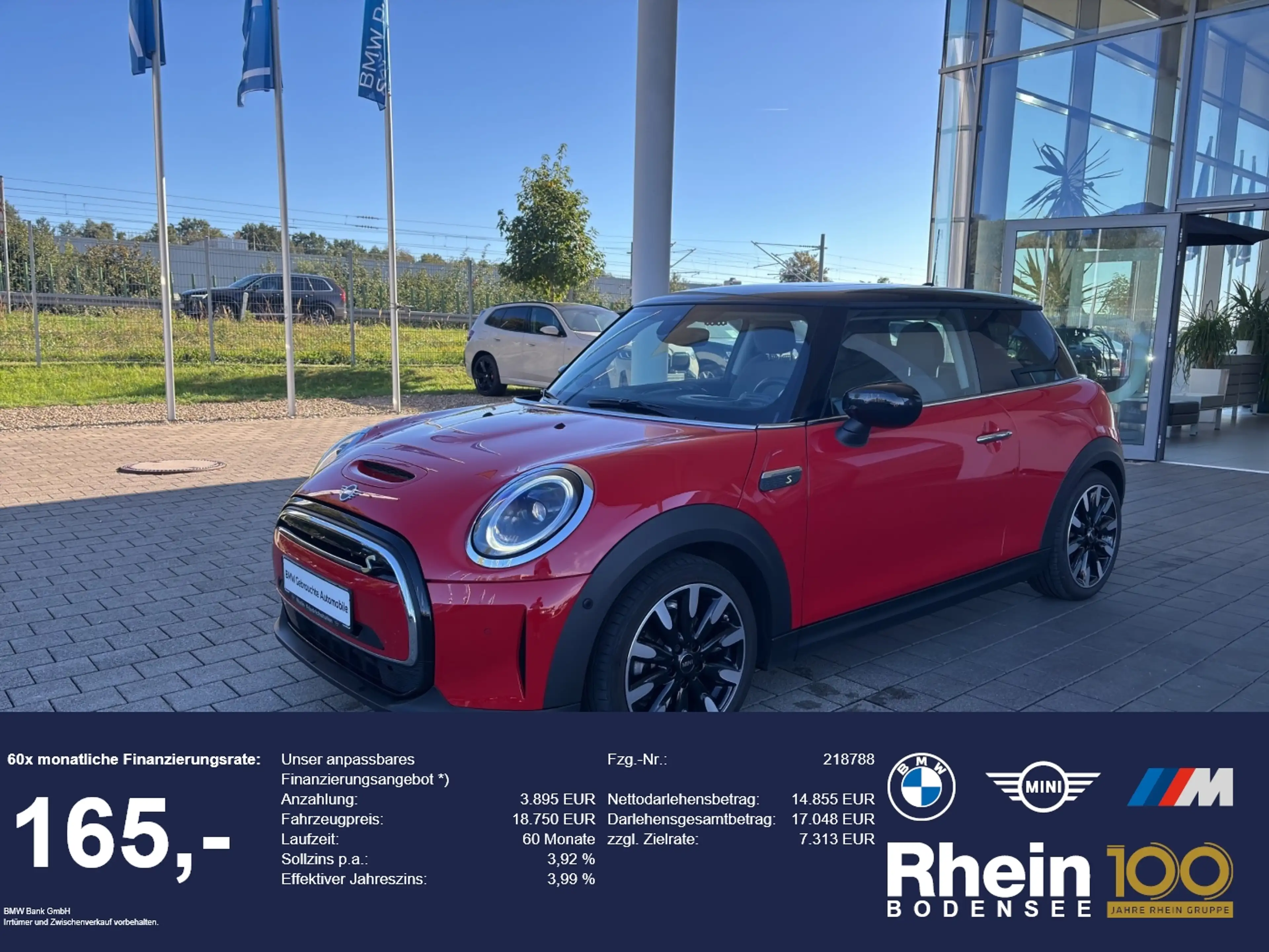 MINI Cooper SE 3-Türer Rückfahrka. HuD H&K Glasdach