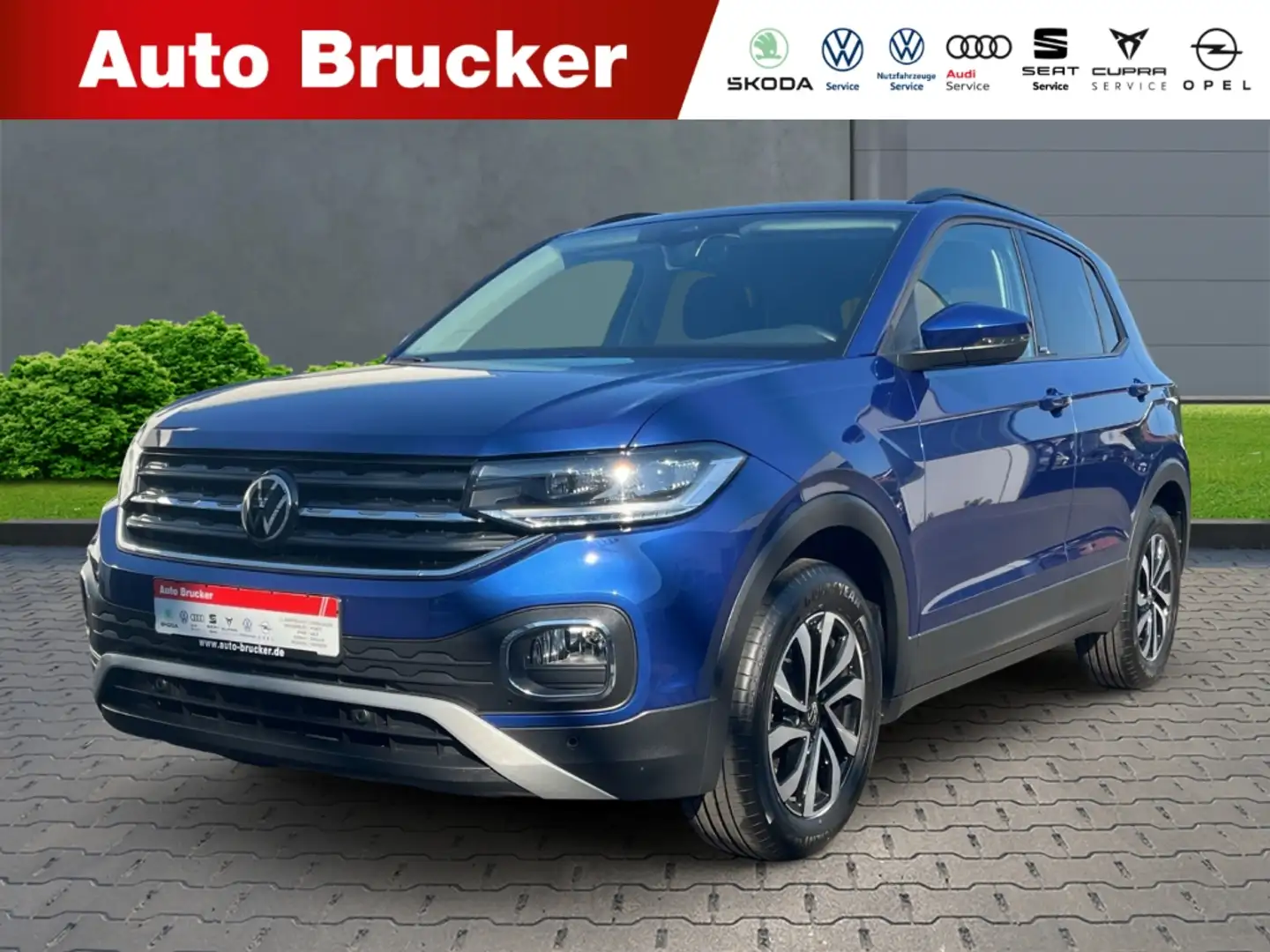 Volkswagen T-Cross Active 1.5 TSI+LED Scheinwerfer+NAVI+Sitzheizung v Blau - 1