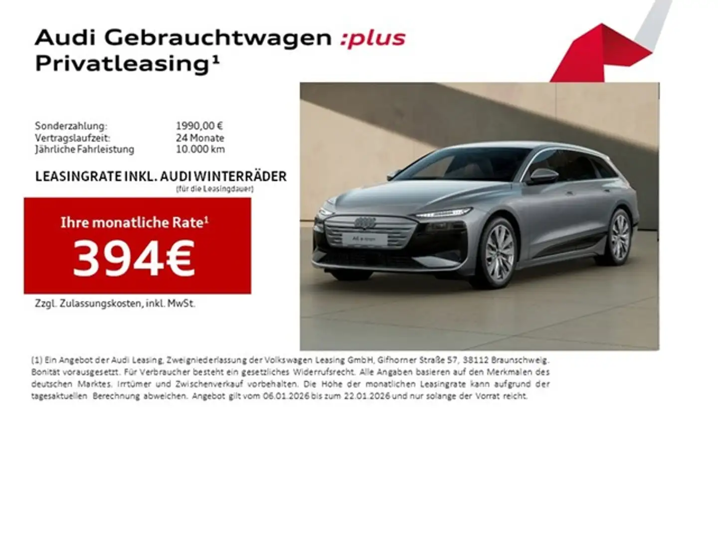 Audi A6 e-tron Avant ACC+ AHK LM20 Matrix LED Tech+ Ass. Fahre... Grau - 2