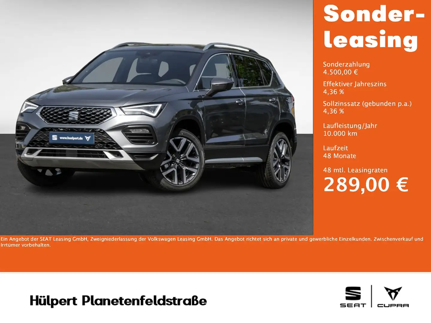 SEAT Ateca 1.5 XPERIENCE DSG NAV ACC SHZ RFK PDC 18LM Gris - 1