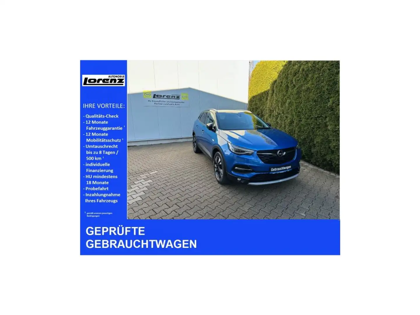Opel Grandland X 1.2 Start/Stop INNOVATION Blauw - 1