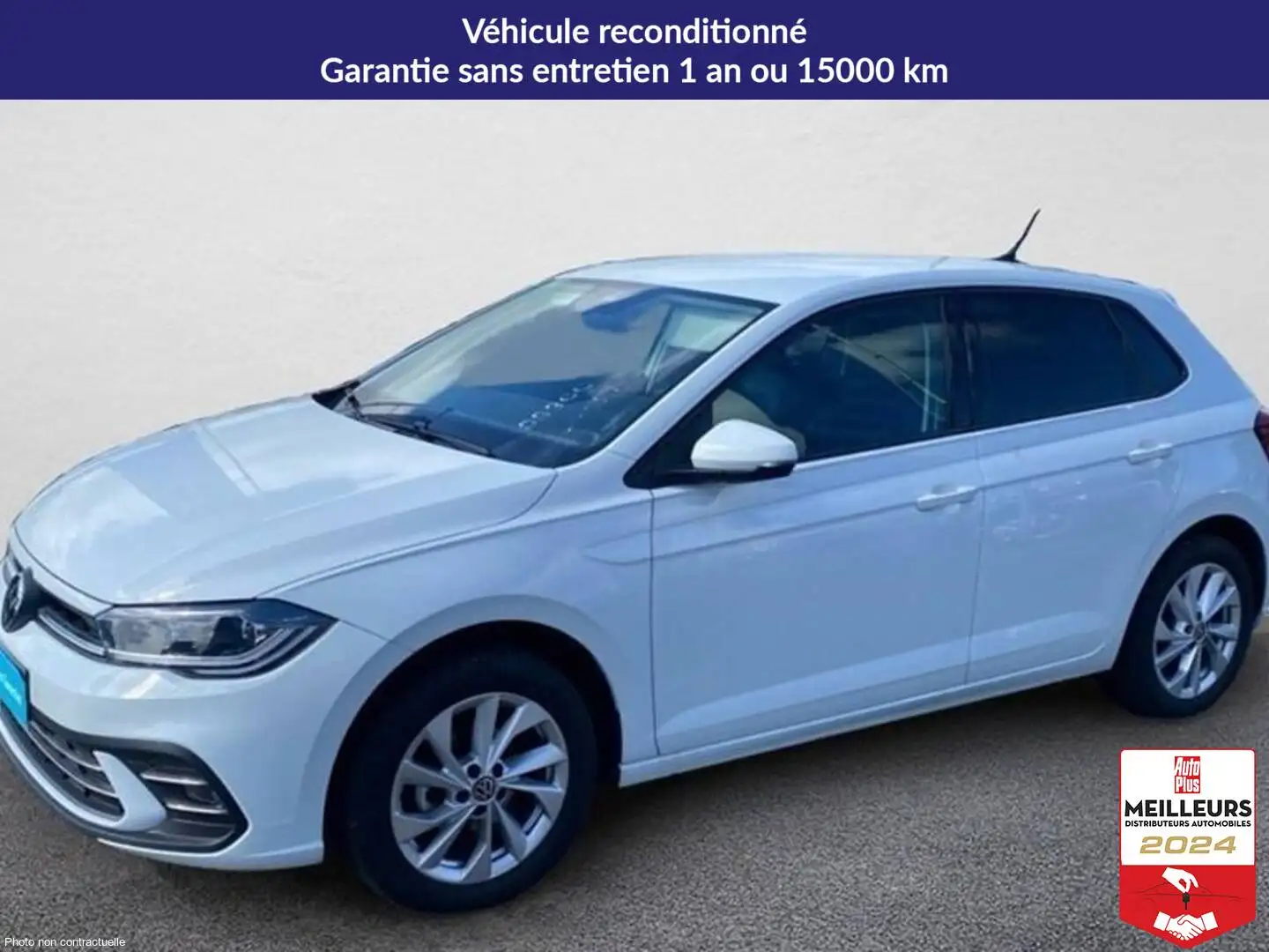 Volkswagen Polo 1.0 tsi 95 s\u0026s dsg7 style Blanc - 1