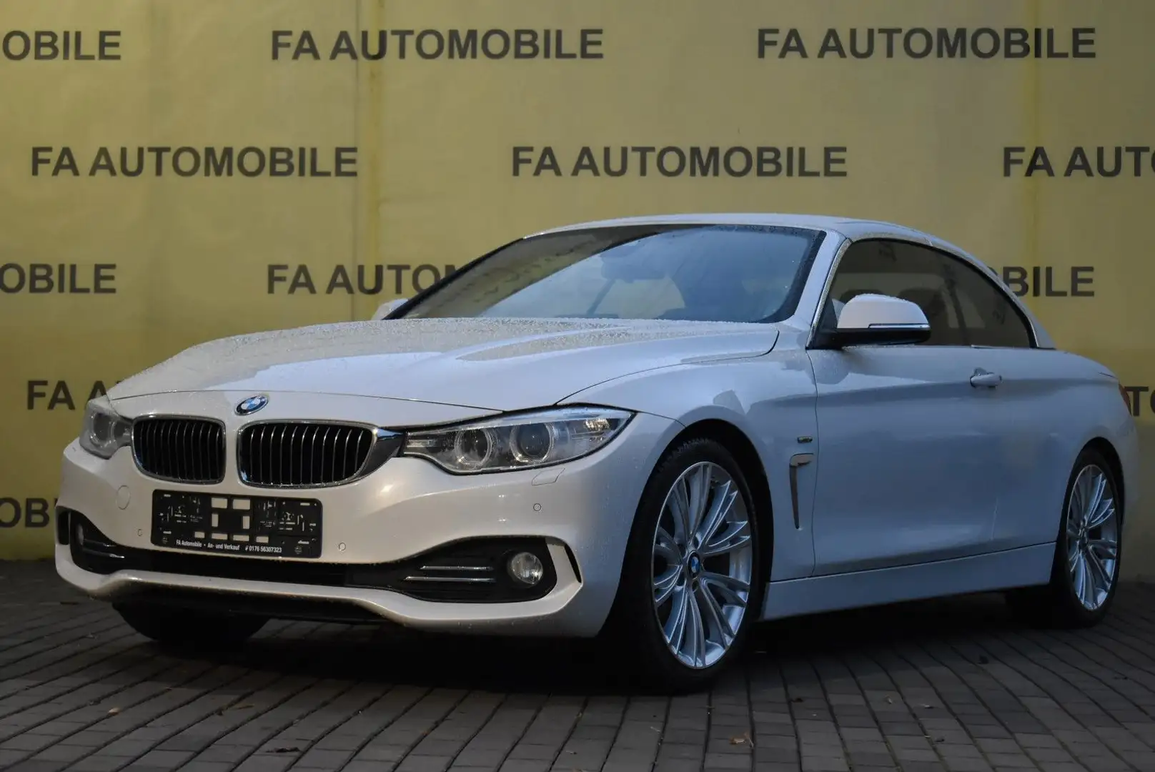 BMW 420 d Cabrio/LEDER/NAVI/SHZ/PDC/HUD/LED/AIRSCARF Weiß - 1