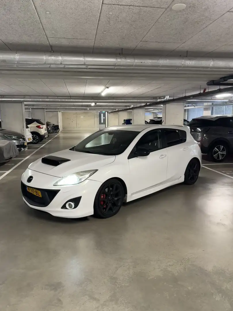 Mazda 3 2.3 DiSi Turbo MPS Blanc - 1