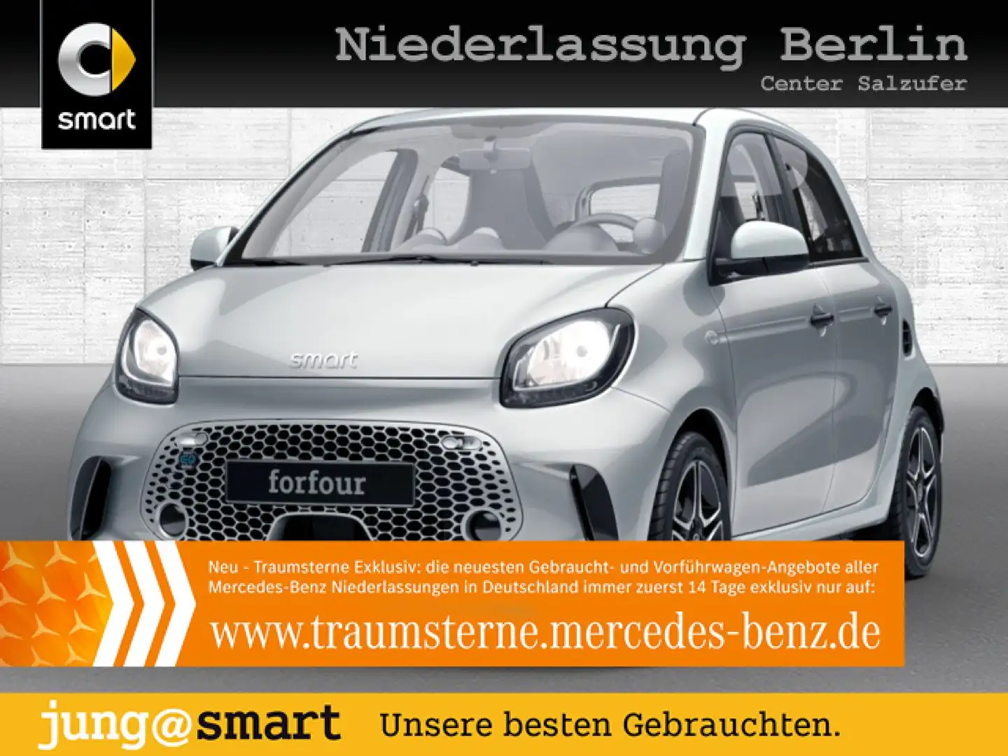 smart forFour EQ 60kWed pulse SHZ PDC Dig Radio Tempom Silber - 1