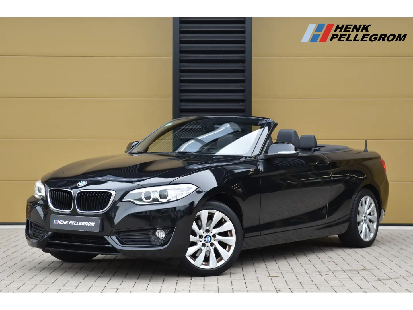 BMW 220 2-serie Cabrio 220i * Stoelverwarming * Half leder Zwart - 1
