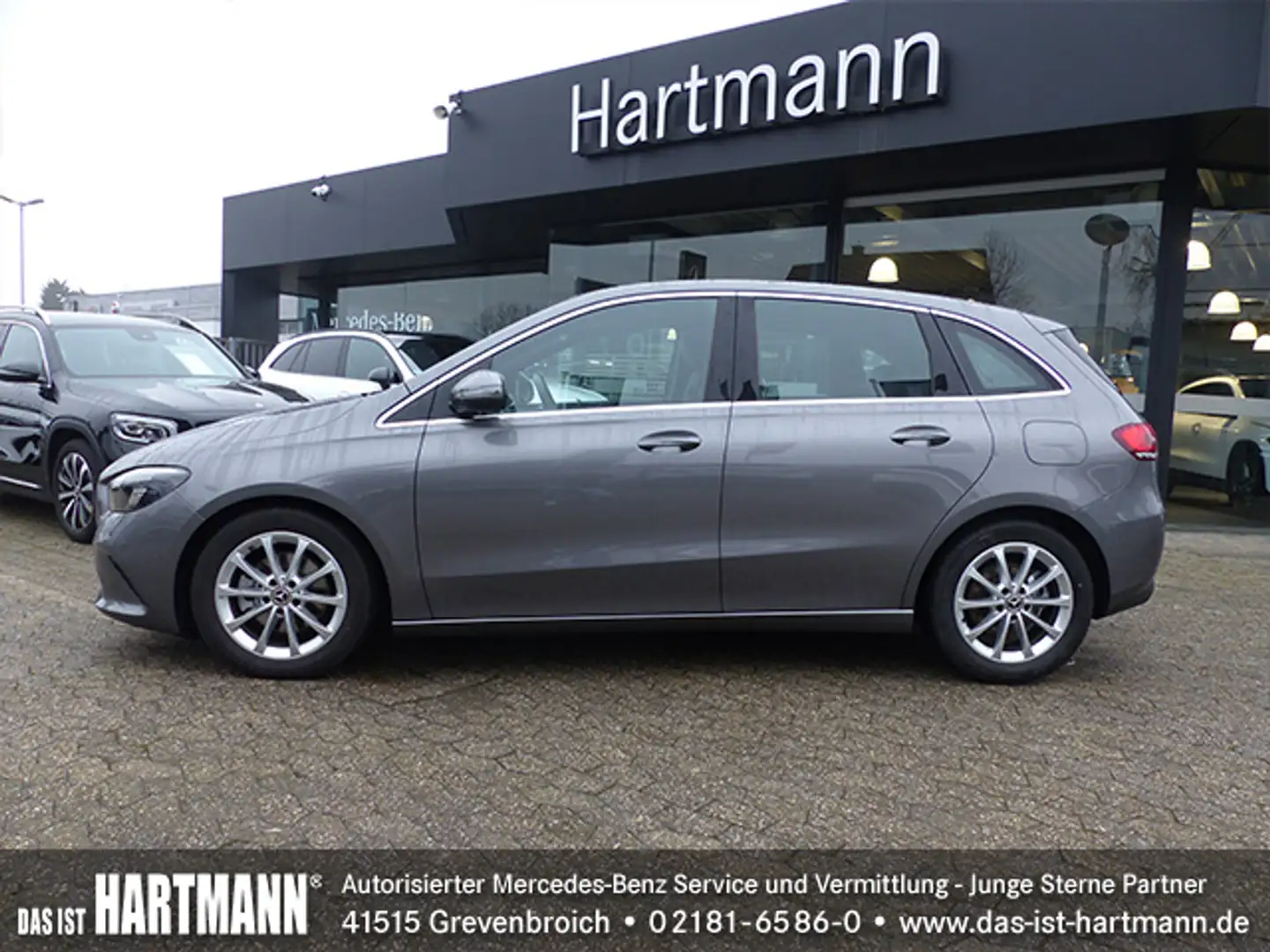 Mercedes-Benz B 200 PROGRESSIVE+MBUX+SPIEGL-PKT+NAVI+KLIMAAUTO Grau - 2