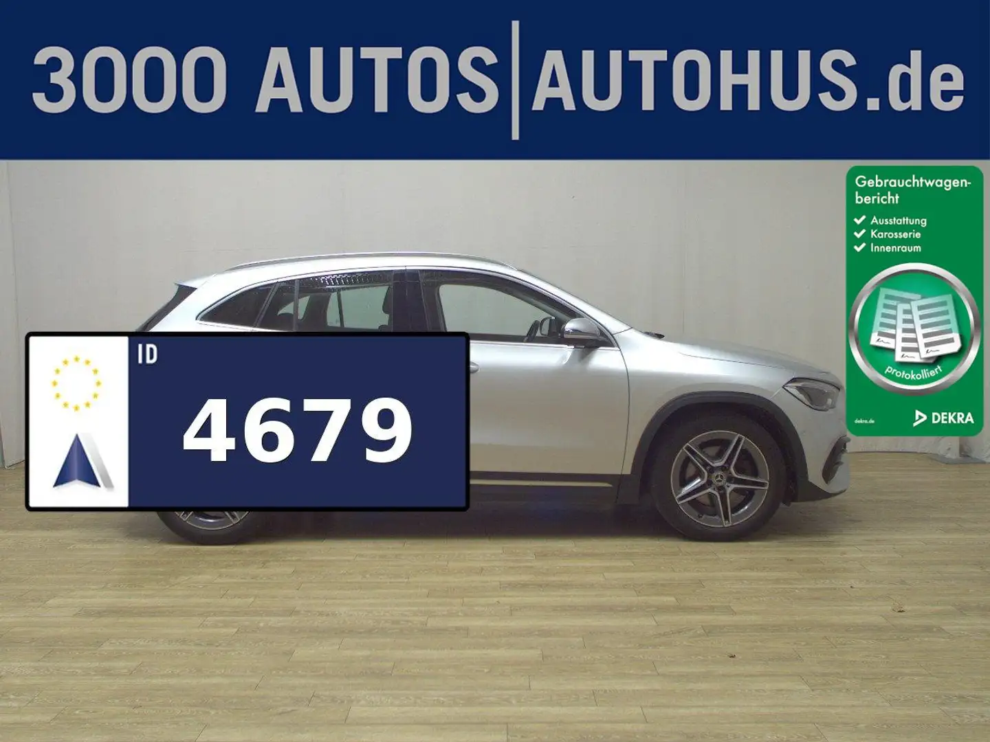 Mercedes-Benz GLA 220 d 4M AMG-Line Navi MB-LED MBUX high 360° Argintiu - 1