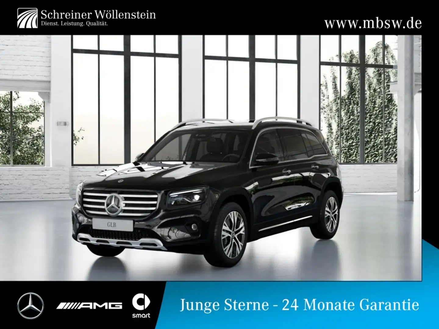 Mercedes-Benz GLB 200 d 4M Progressive-Adv+*AHK*360*Mbeam*KeyG Schwarz - 1