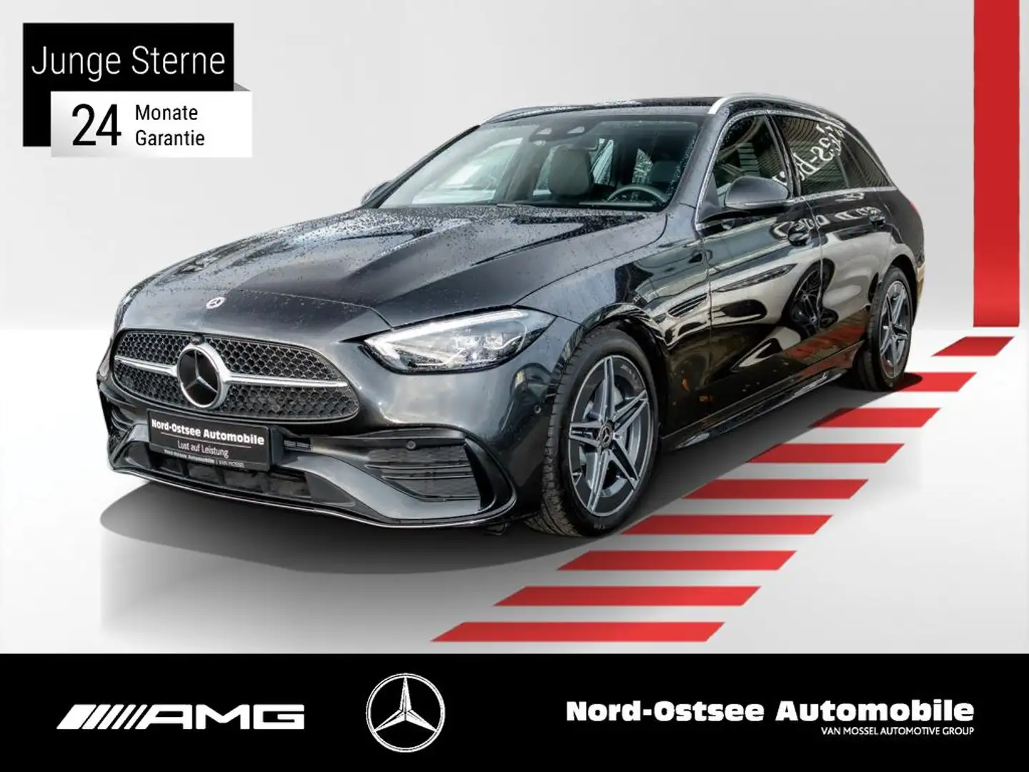 Mercedes-Benz C 300 d T AMG MBUX SHZ KLIMA KEYLESS-GO Grau - 1