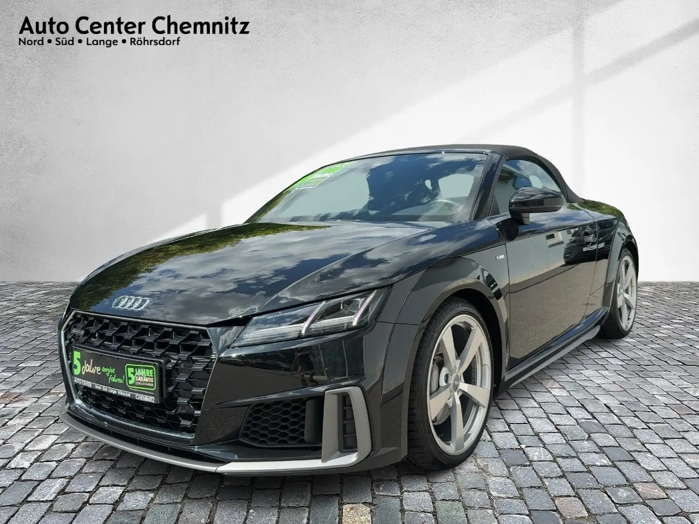 Audi TT 45 DSG Roadster quattro 2xSLine/LED/Navi/LM19 Schwarz - 2