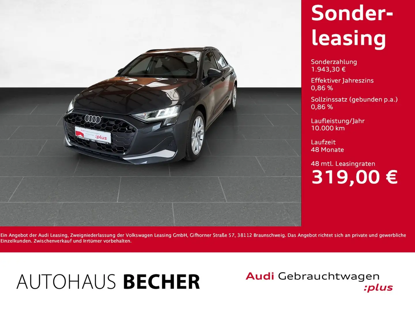 Audi A3 Sportb advanced 35 TFSI S tronic /AHK/Navi Grau - 1
