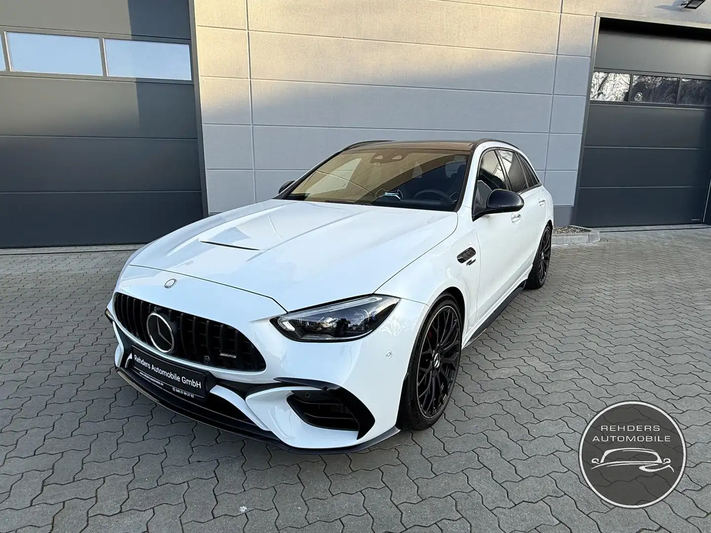 Mercedes-Benz C 63 AMG S 4M+* Carbon Pano PerfSitze 1.H Mwst. Burm Weiß - 1