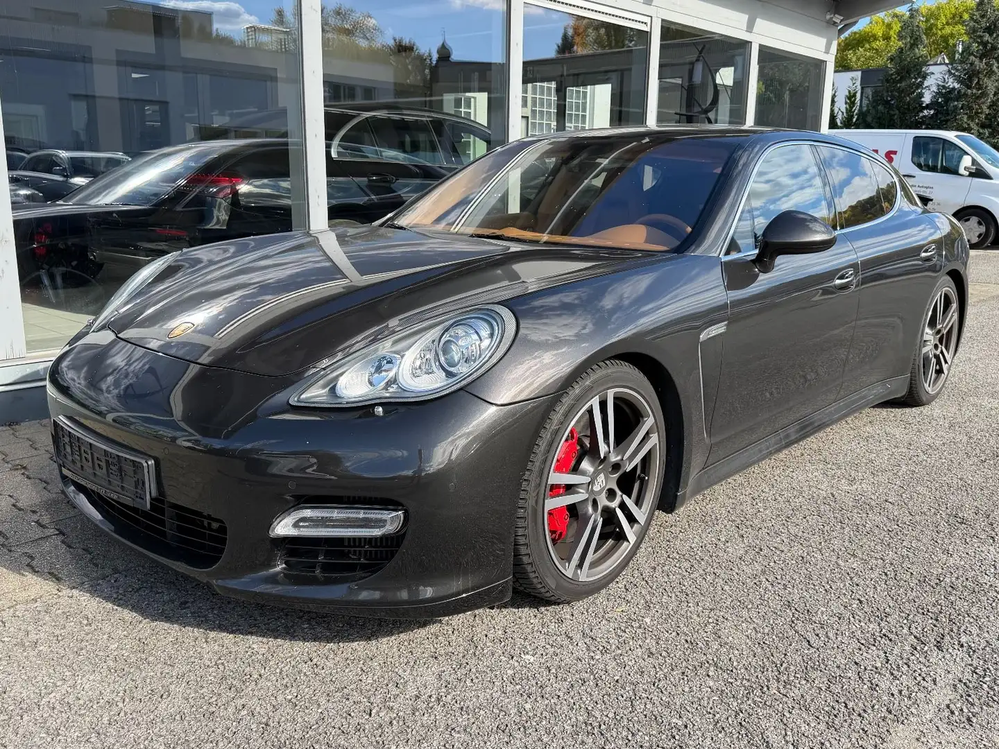 Porsche Panamera 4.8 Turbo CHRONO*CAM*20"*SHD*KEYLES* Gris - 1