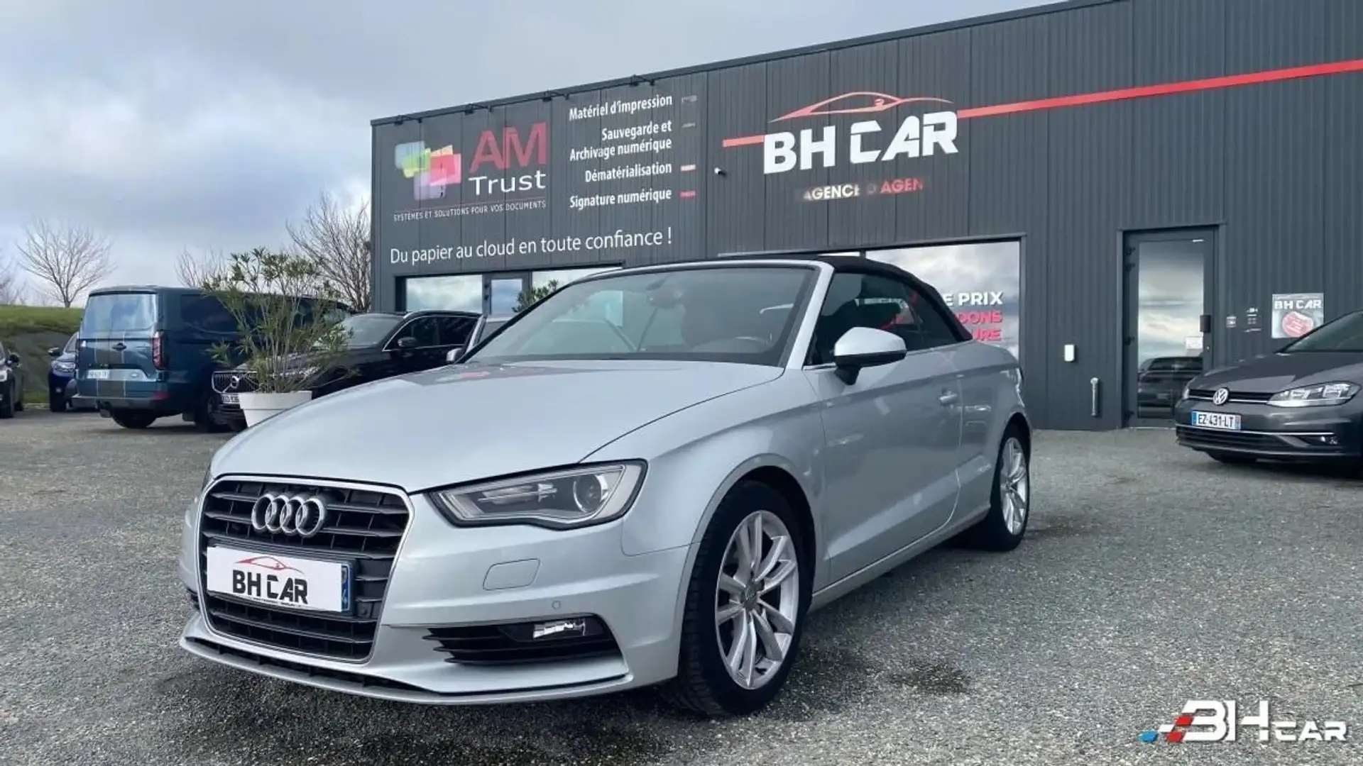 Audi A3 CABRIOLET 2.0 TDI 150 AMBITION LUXE S-TRONIC BVA Grijs - 1