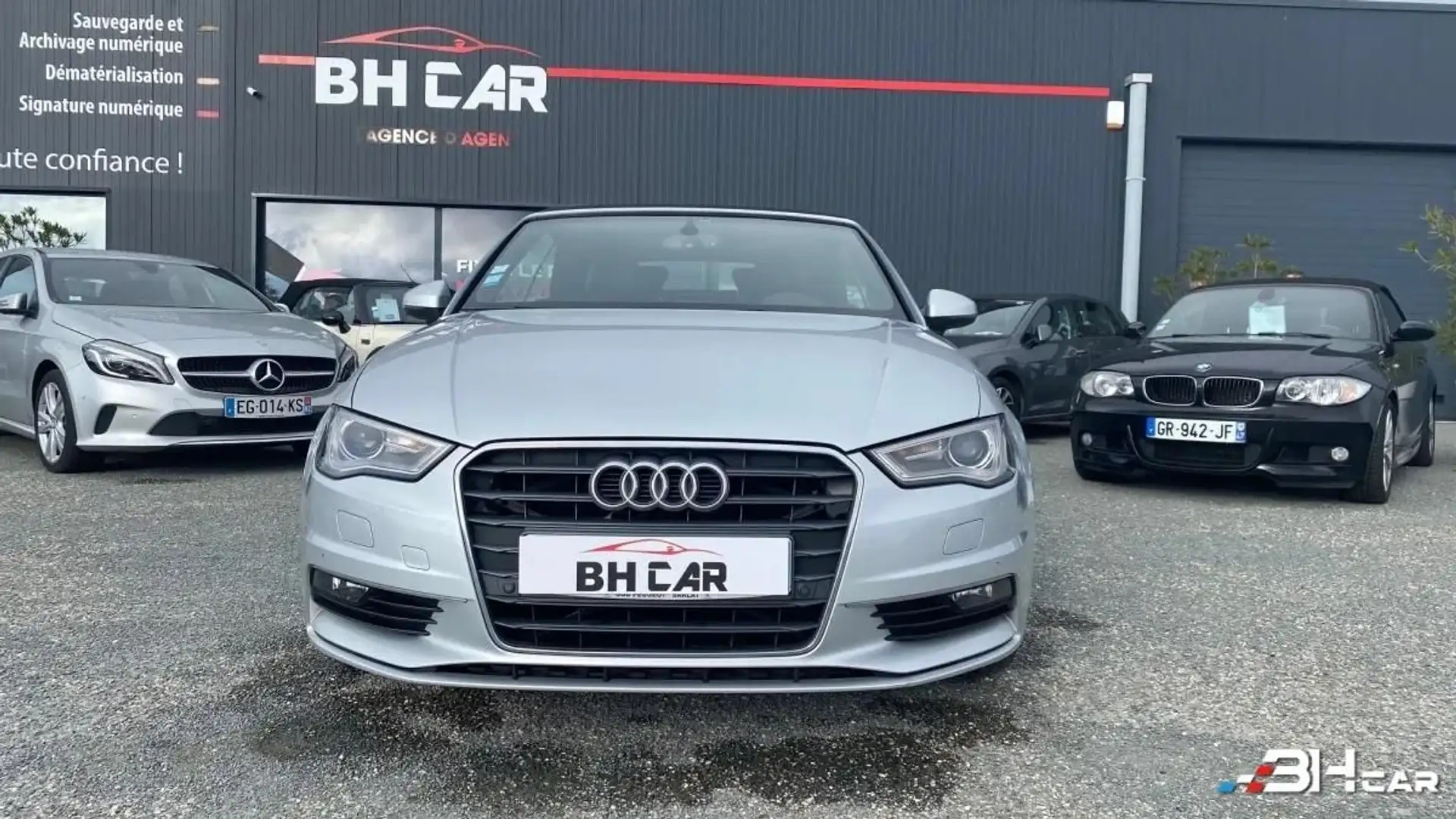 Audi A3 CABRIOLET 2.0 TDI 150 AMBITION LUXE S-TRONIC BVA Grijs - 2