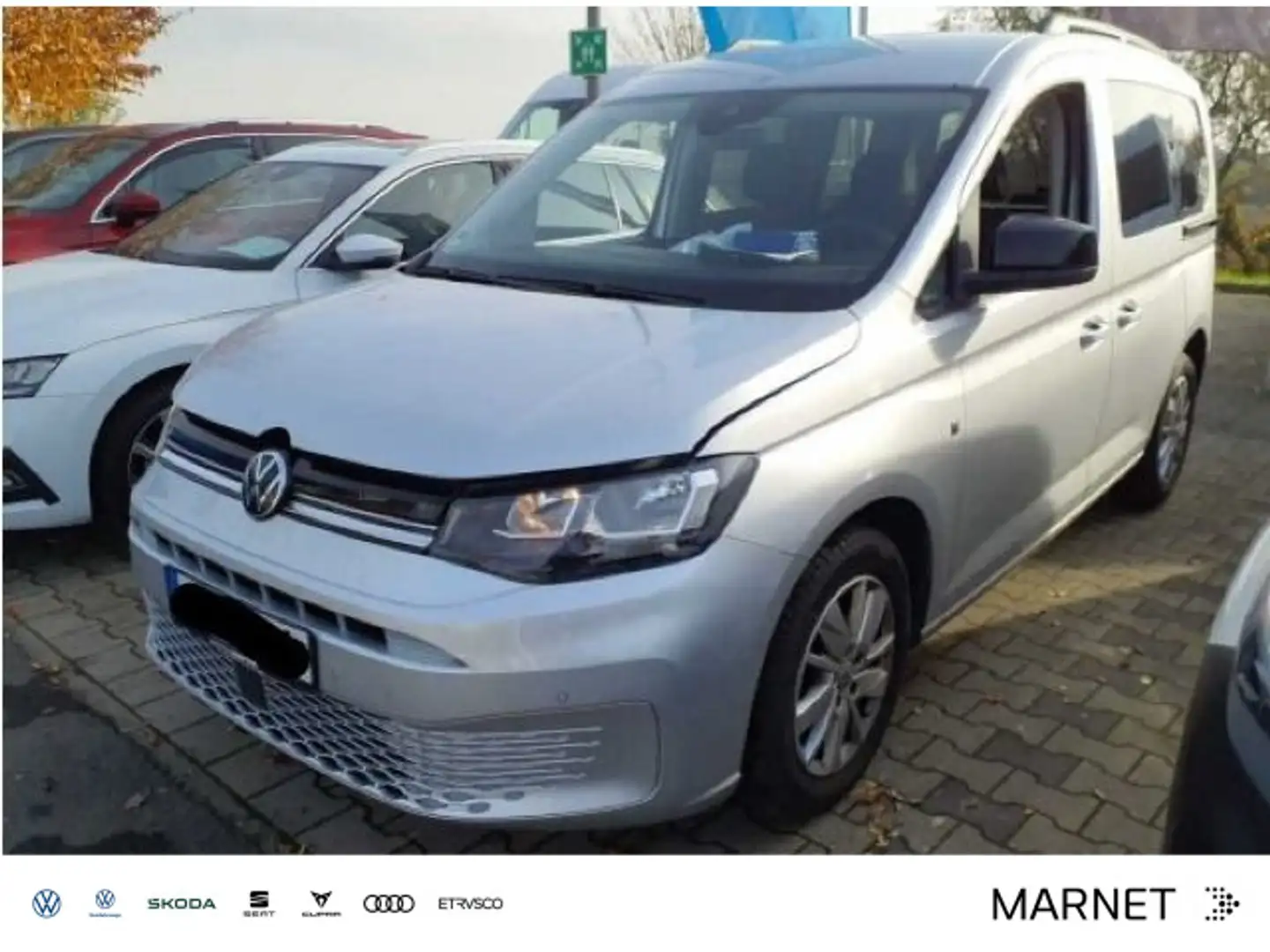 Volkswagen Caddy 2.0 TDI Life AHK*SHZ*PDC* Silber - 1