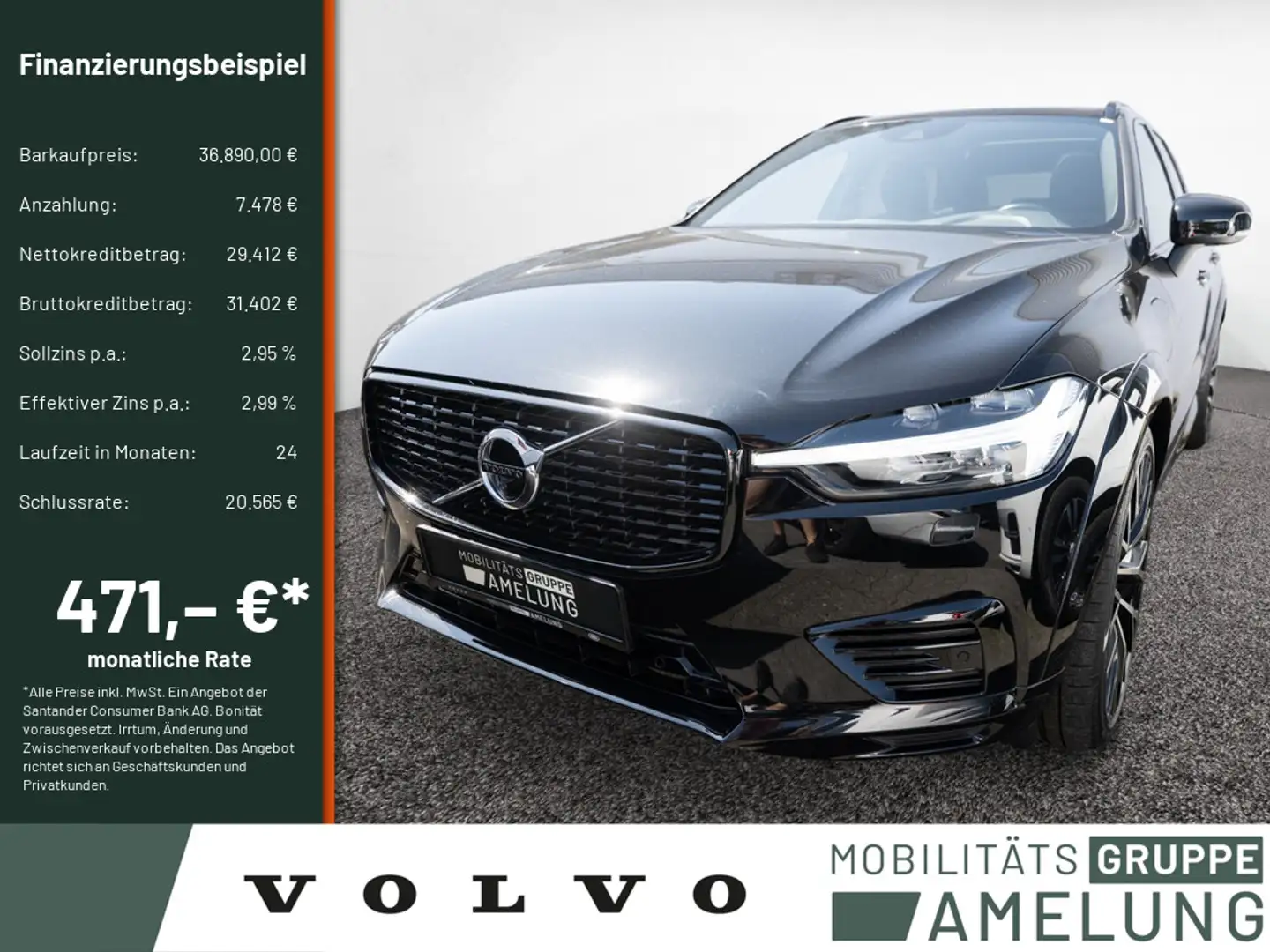 Volvo XC60 T6 Twin Engine AWD R Design STANDHZ LED Schwarz - 1